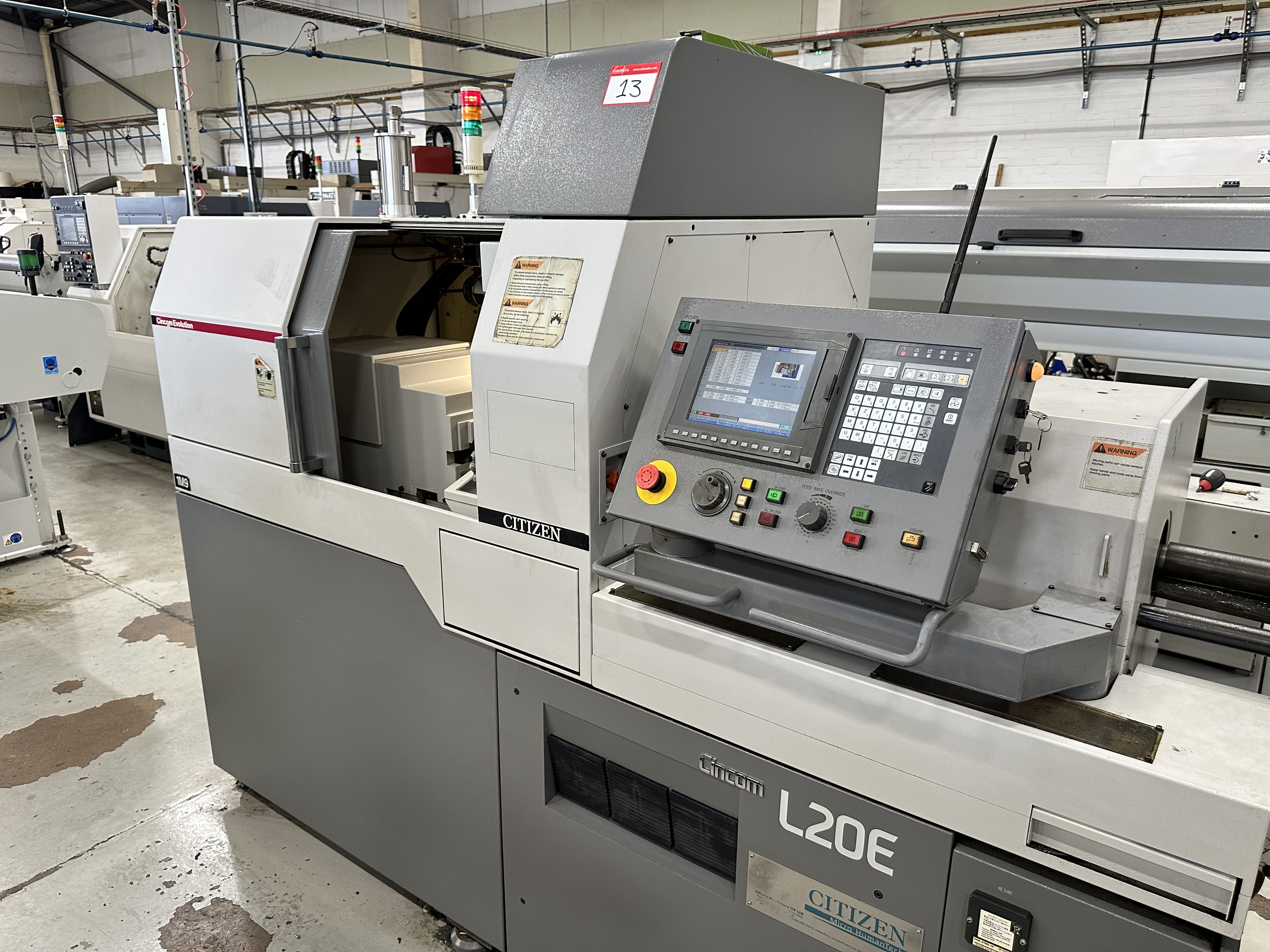 Citizen Cincom L20E-IX Sliding Head Lathe with Cincom M70LPC-V CNC Control (2010)