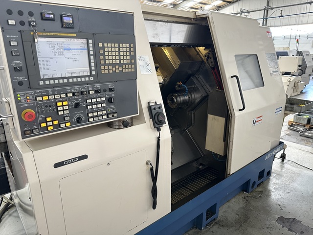Citizen Miyano ABX-64SY Fixed Headstock Lathe 9 Axis Machine with Fanuc Series 31i Model A CNC Control (2011)