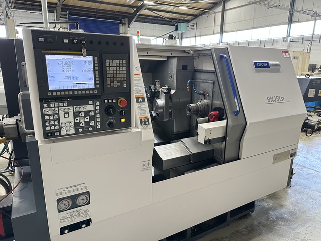 Citizen Miyano BNJ-51SY6 Fixed Headstock Lathe with Fanuc Series Oi - TF CNC Control (2021)