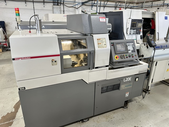 Citizen Cincom L20E-IX Sliding Head Lathe with Cincom M70LPC-V CNC Control (2010)