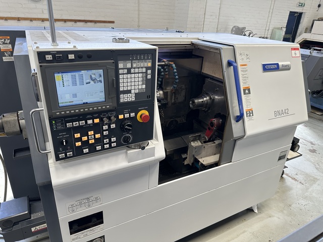 Citizen Miyano BNA-42MSY2 Fixed Headstock Lathe 7 Axis Machine with Cincom/Citizen CNC Control (2017)