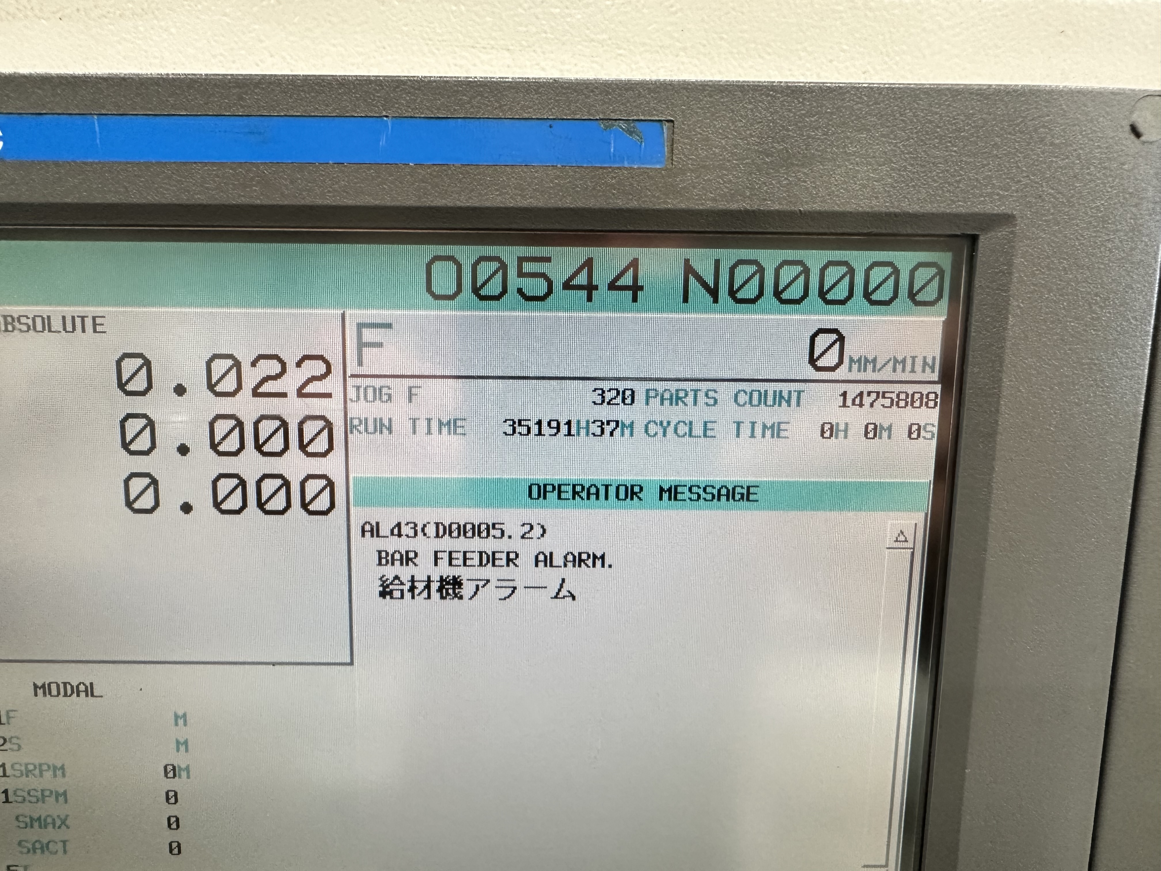Citizen Miyano BNJ-42SY3 Fixed Headstock Lathe 7 Axis Machine with Fanuc Series Oi-TD2 CNC Control (2011)