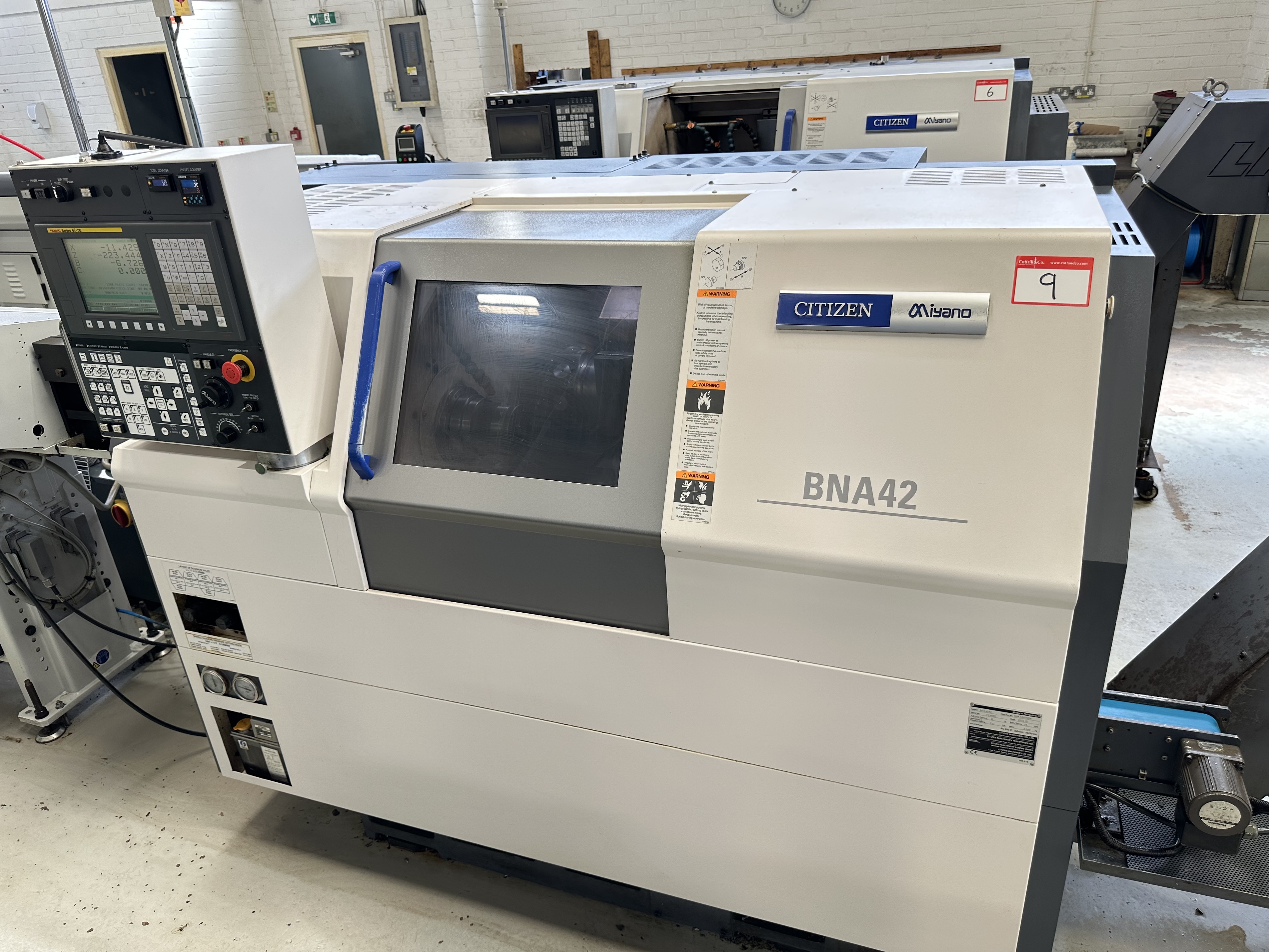 Citizen Miyano BNA-42 52 Fixed Headstock Lathe 5 Axis Machine with Fanuc Oi-TD CNC Control (2016)