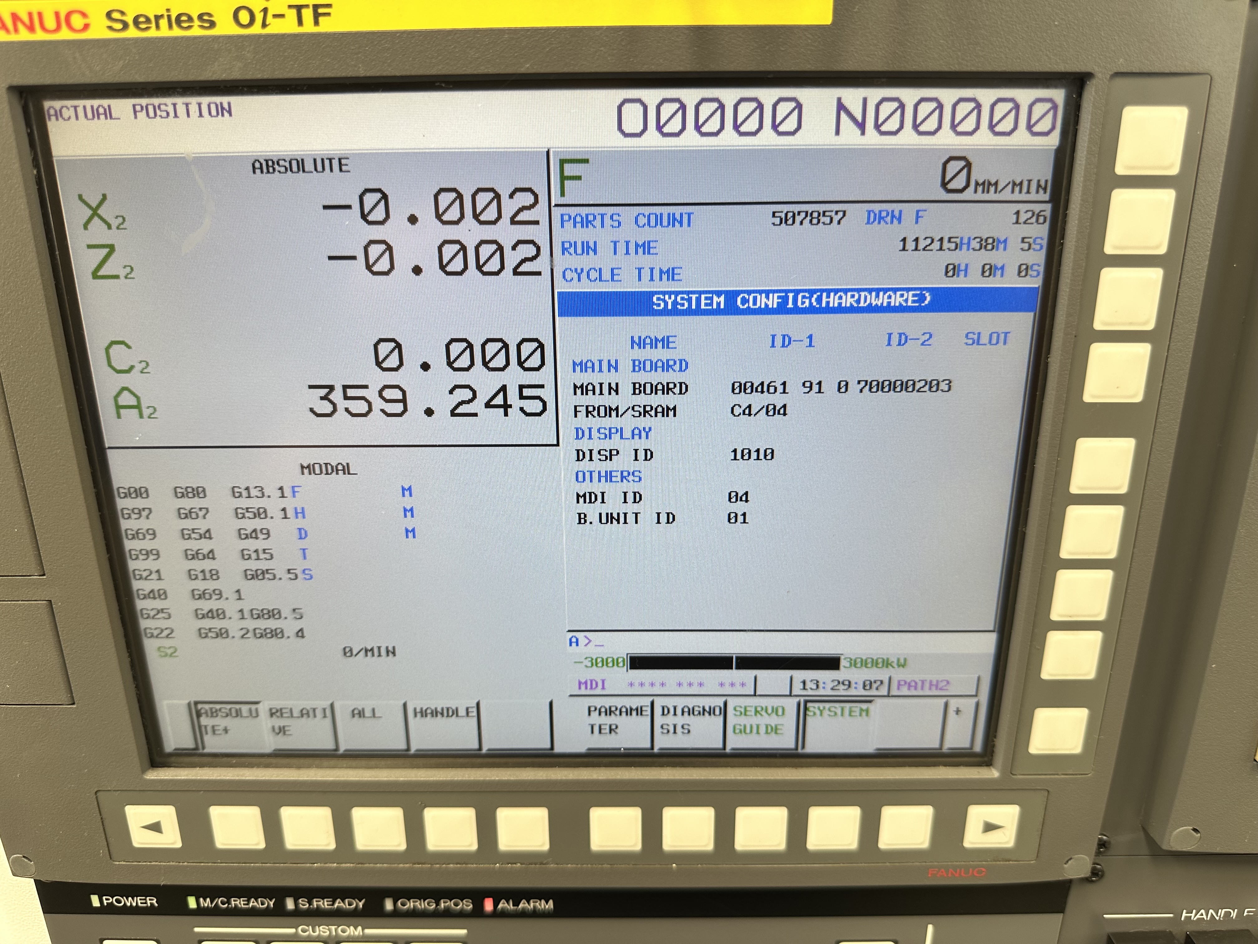 Citizen Miyano BNJ-51SY6 5 Axis Fixed Headstock Lathe with Fanuc Series Oi-TF CNC Control (2021)