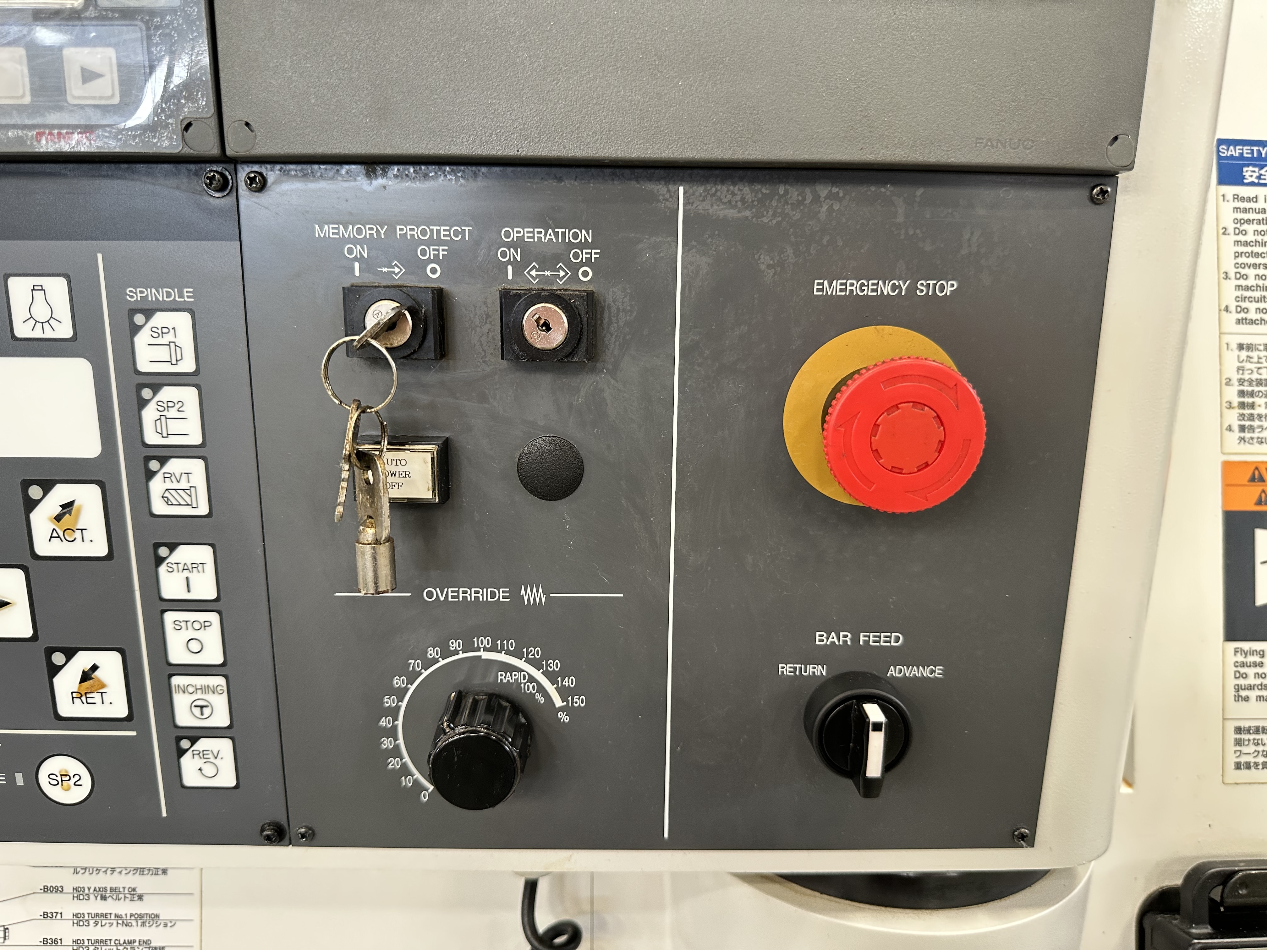 Miyano ABX-64THY2 Twin Spindle Fixed Head Stock Lathe with Fanuc Series 31i Model B CNC Control (2014)