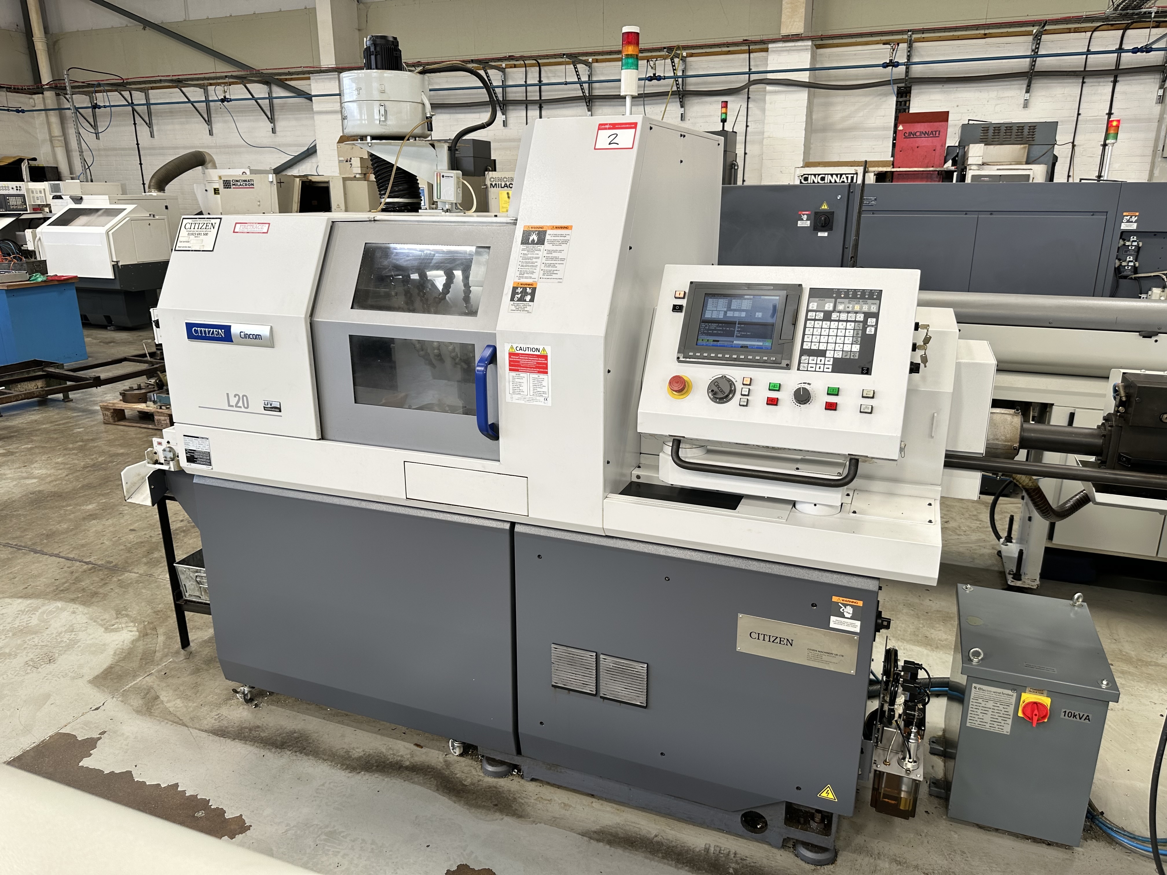 Citizen Cincom L20E - 2M10 CNC Sliding Head Lathe with Cincom System M70LPC - VU CNC Control (2018)
