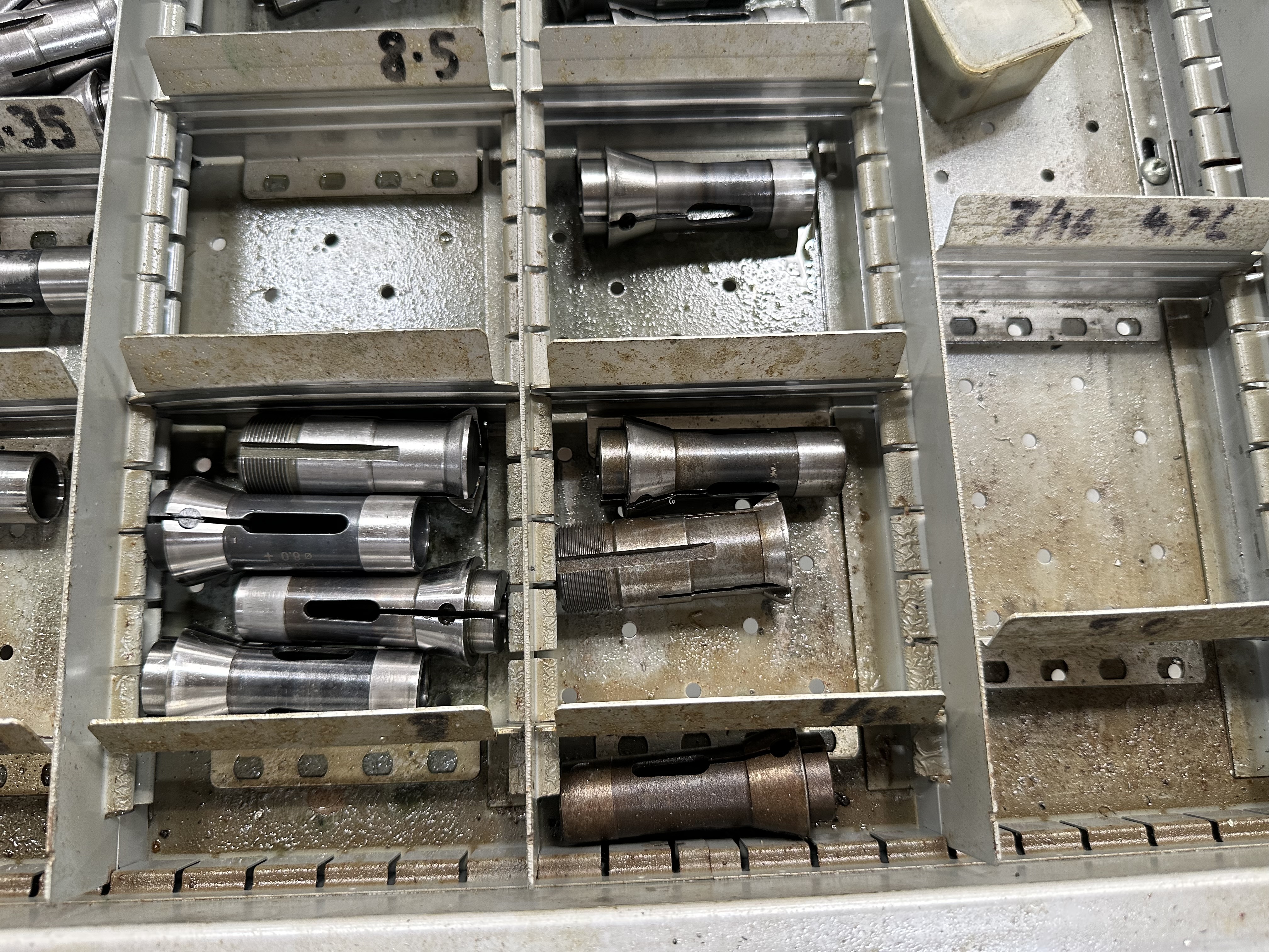 Collets and Guides for K16 Machine
