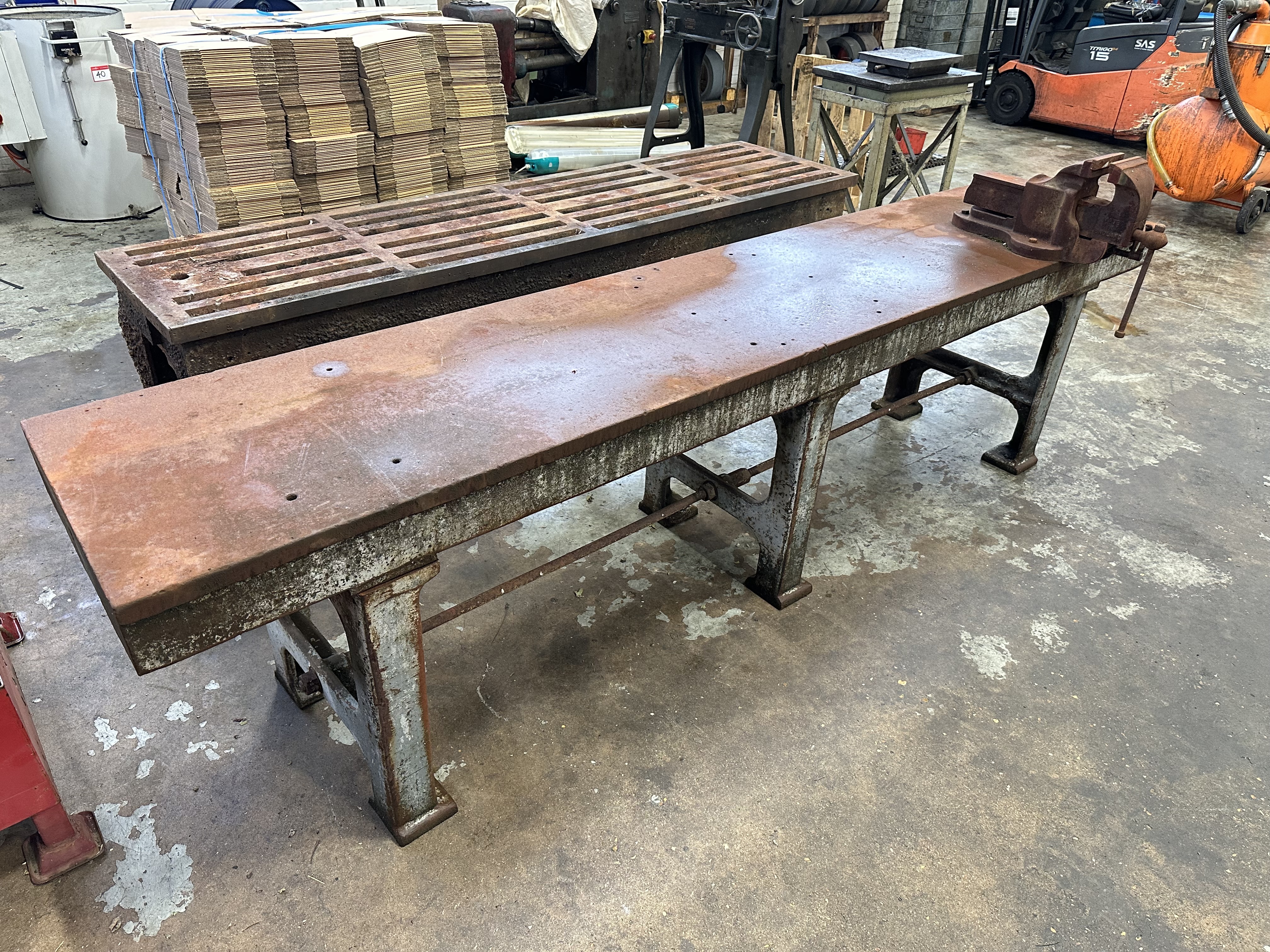 (2) x Steel Wokbenches