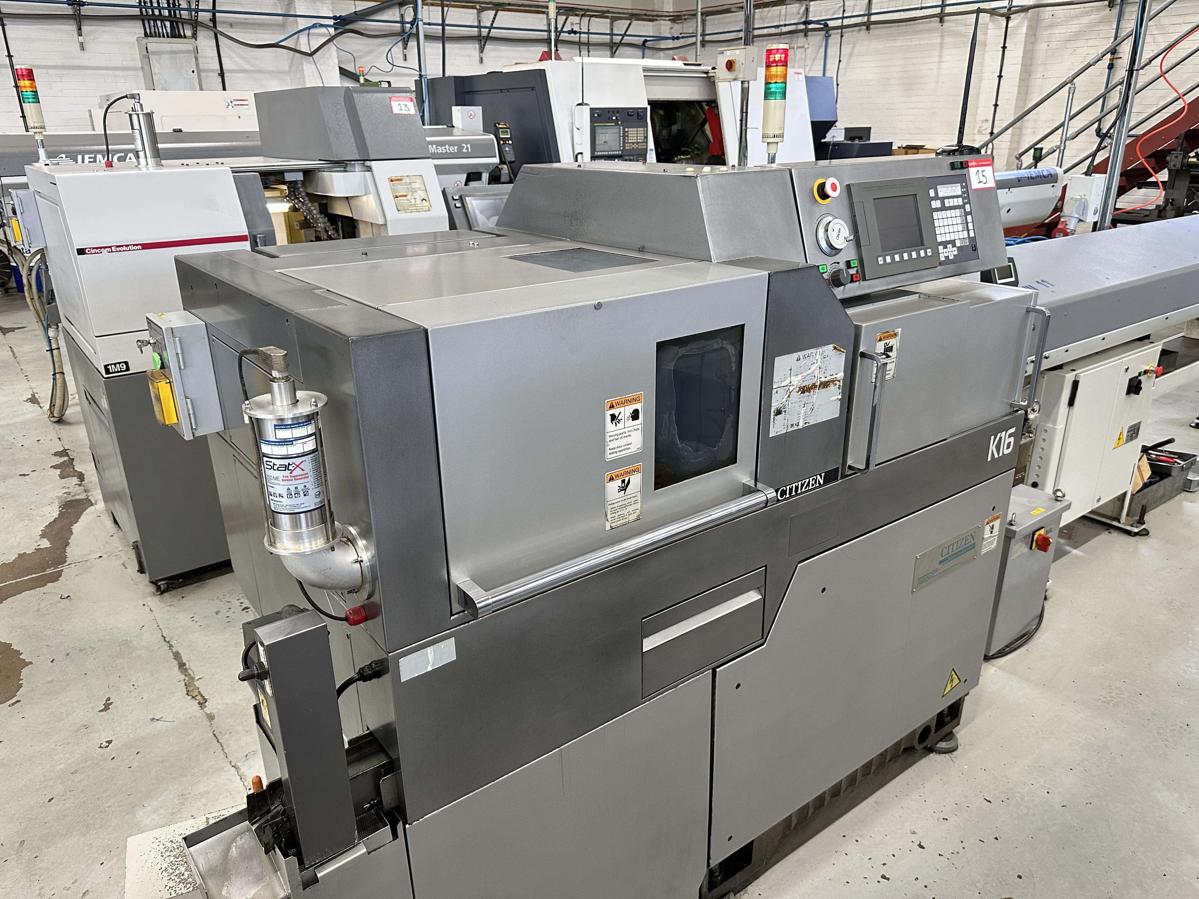 Citizen Type K16 VIIP CNC Sliding Head Lathe with Cincom Fanuc Series 31i - Model A CNC Control (2007)