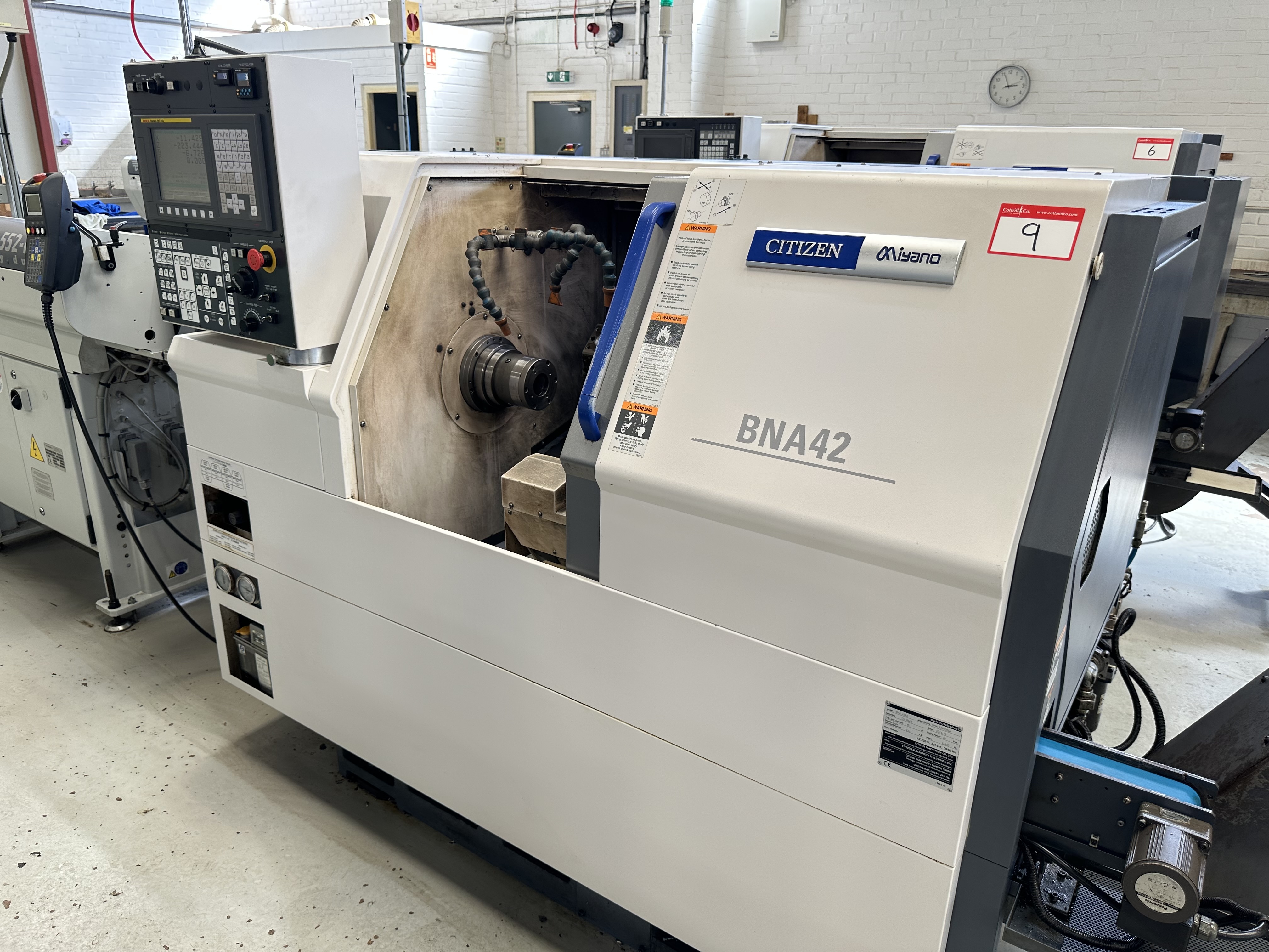 Citizen Miyano BNA-42 52 Fixed Headstock Lathe 5 Axis Machine with Fanuc Oi-TD CNC Control (2016)