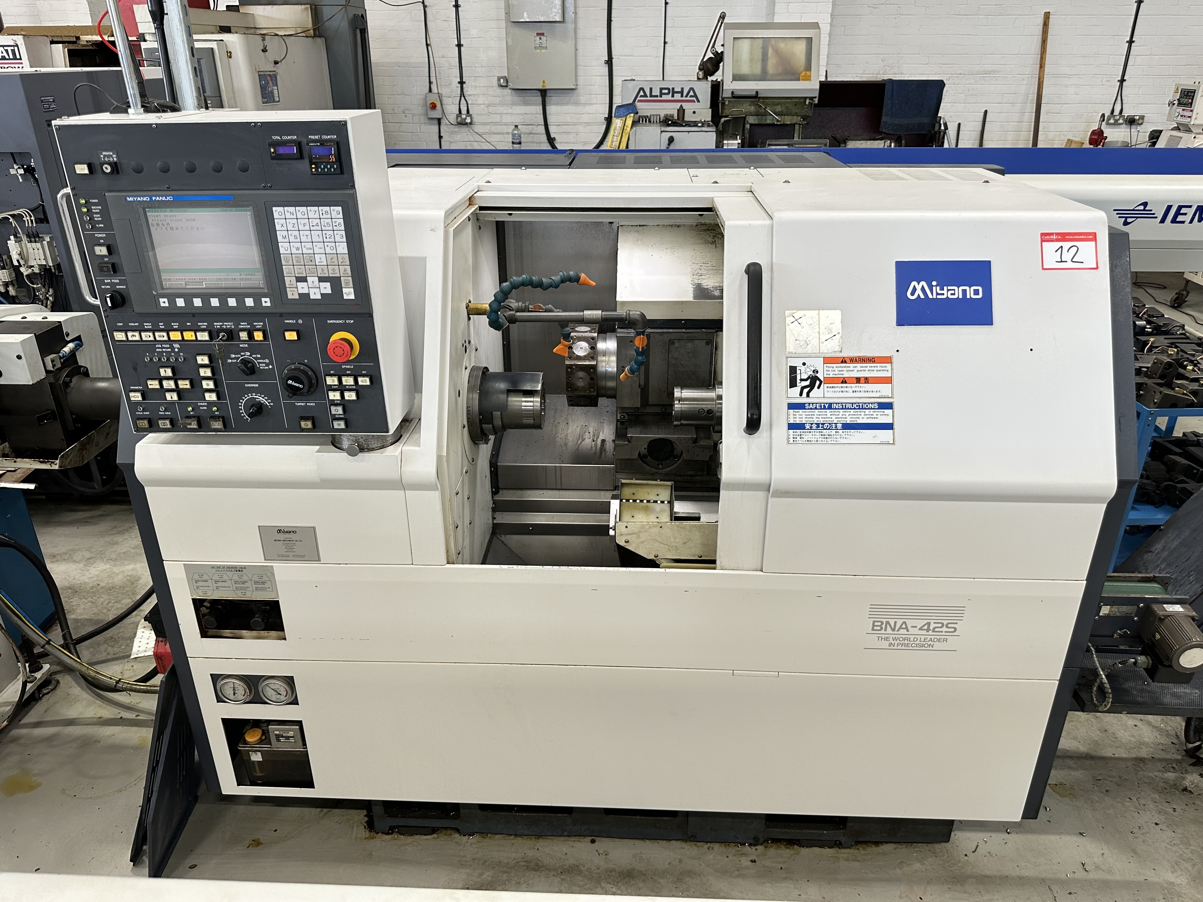 Miyano BNA-42S Fixed Headstock Lathe 5 Axis Machine with Fanuc Oi-TD CNC Control (2010)
