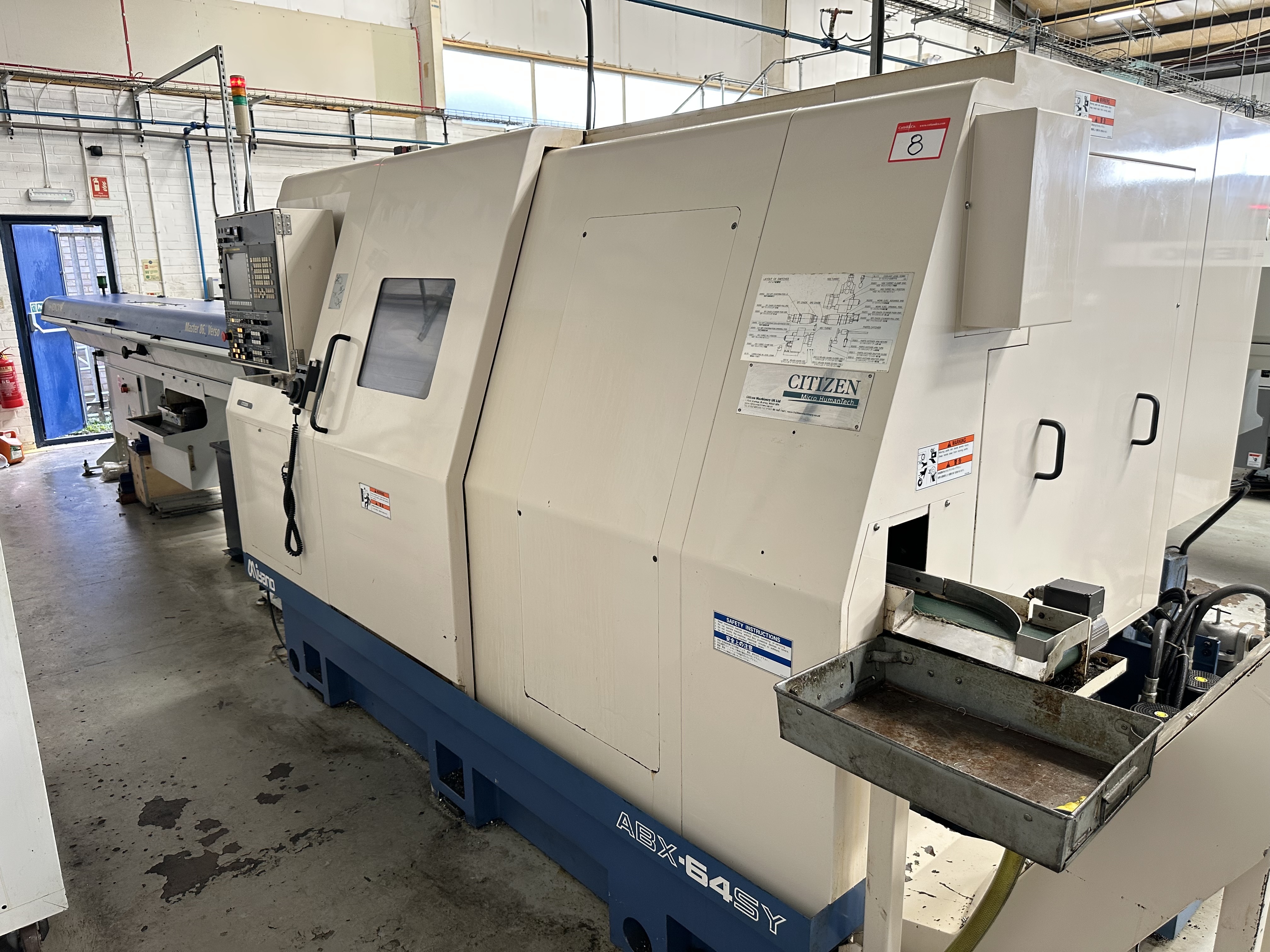 Citizen Miyano ABX-64SY Fixed Headstock Lathe 9 Axis Machine with Fanuc Series 31i Model A CNC Control (2011)