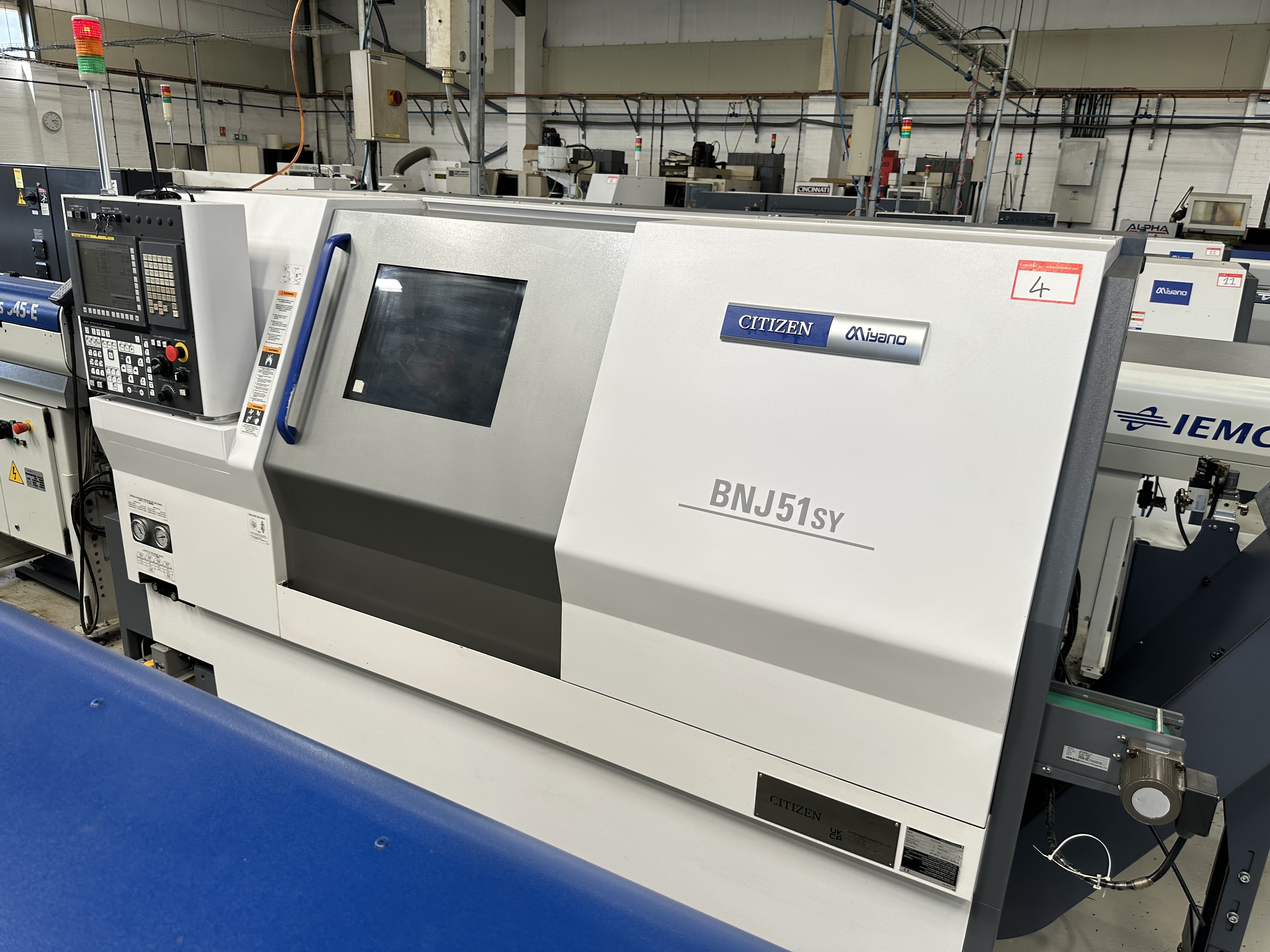 Citizen Miyano BNJ-51SY6 5 Axis Fixed Headstock Lathe with Fanuc Series Oi-TF CNC Control (2021)
