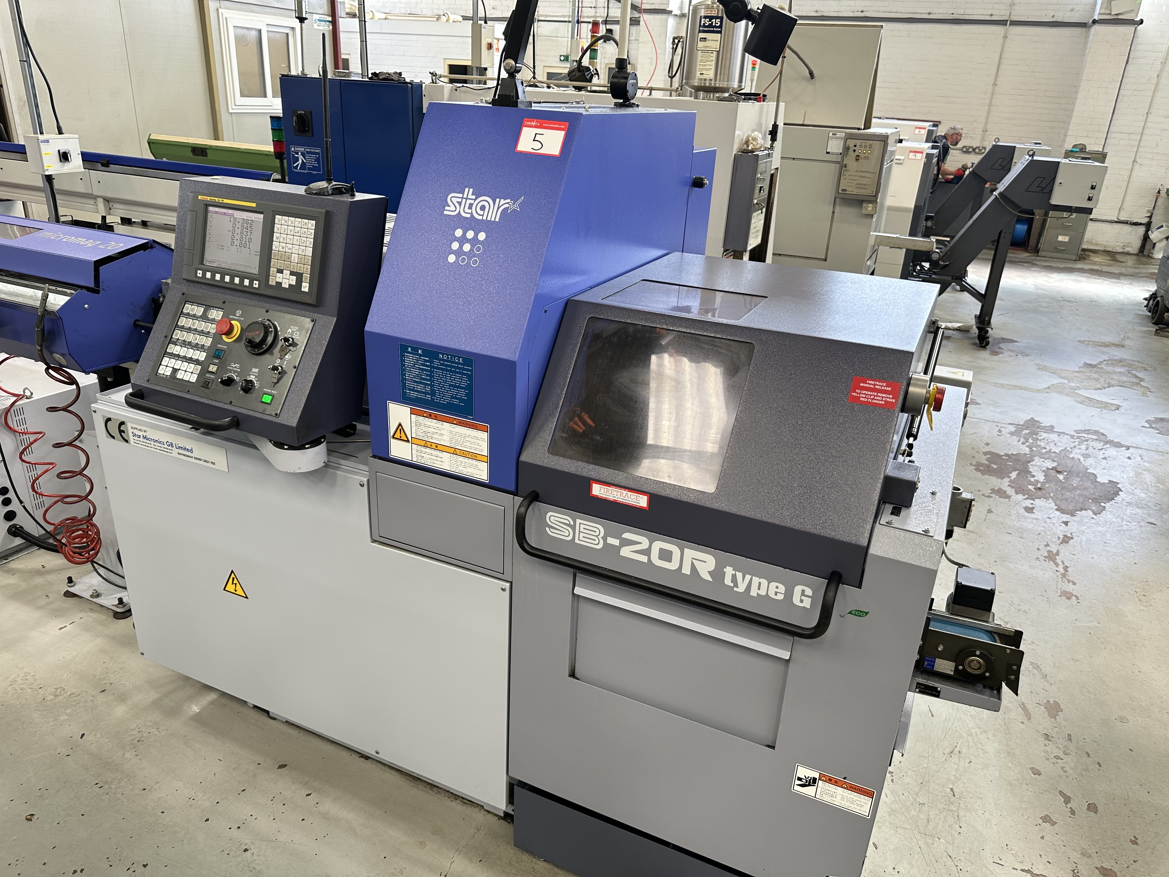 Star SB-20R Type G CNC Sliding Head Lathe with Fanuc Series Oi-TF CNC Control (2020)