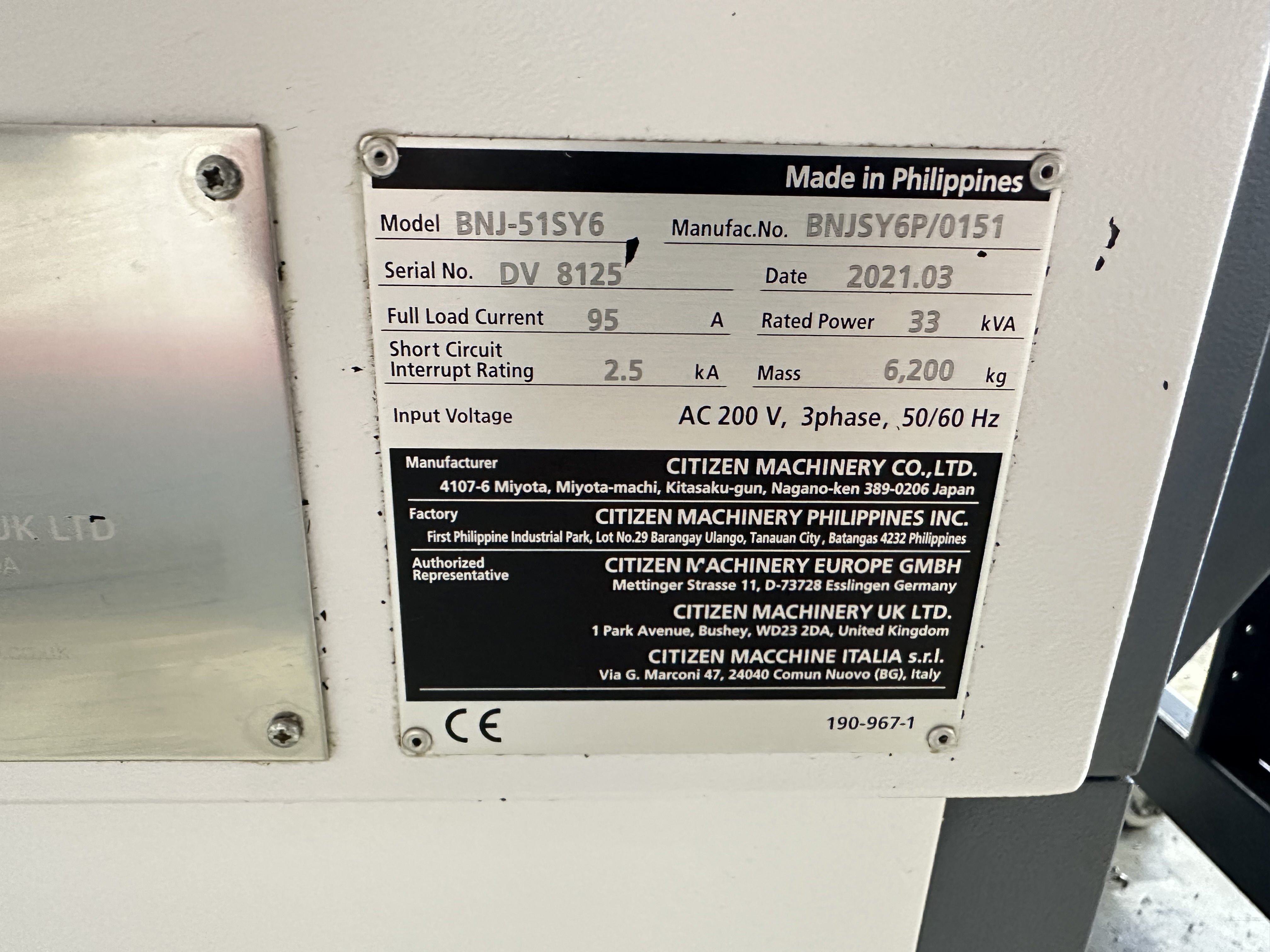 Citizen Miyano BNJ-51SY6 Fixed Headstock Lathe with Fanuc Series Oi - TF CNC Control (2021)