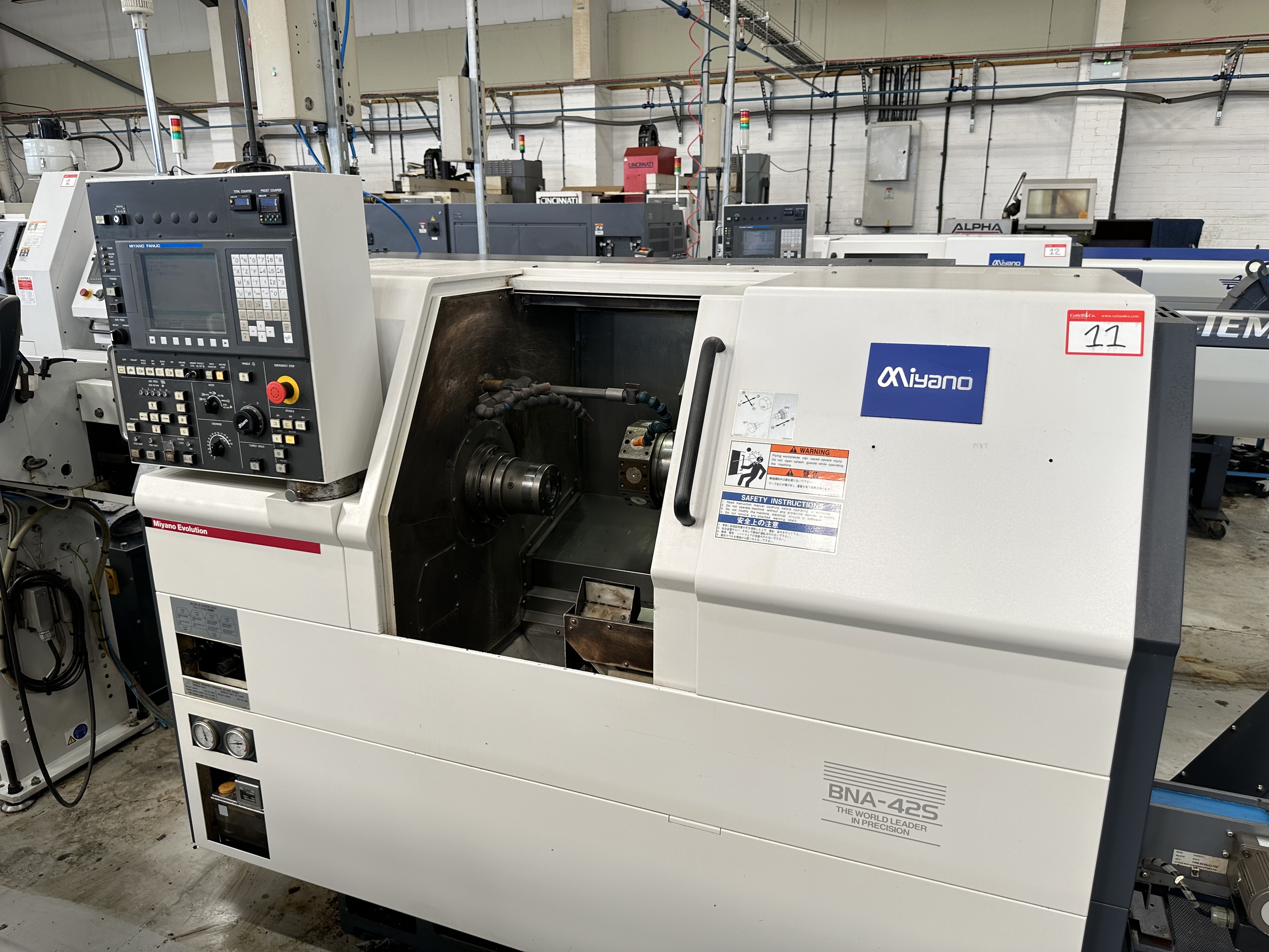 Miyano BNA-42S 5 Axis Fixed Headstock Lathe with Fanuc Oi-TD CNC Control (2011)