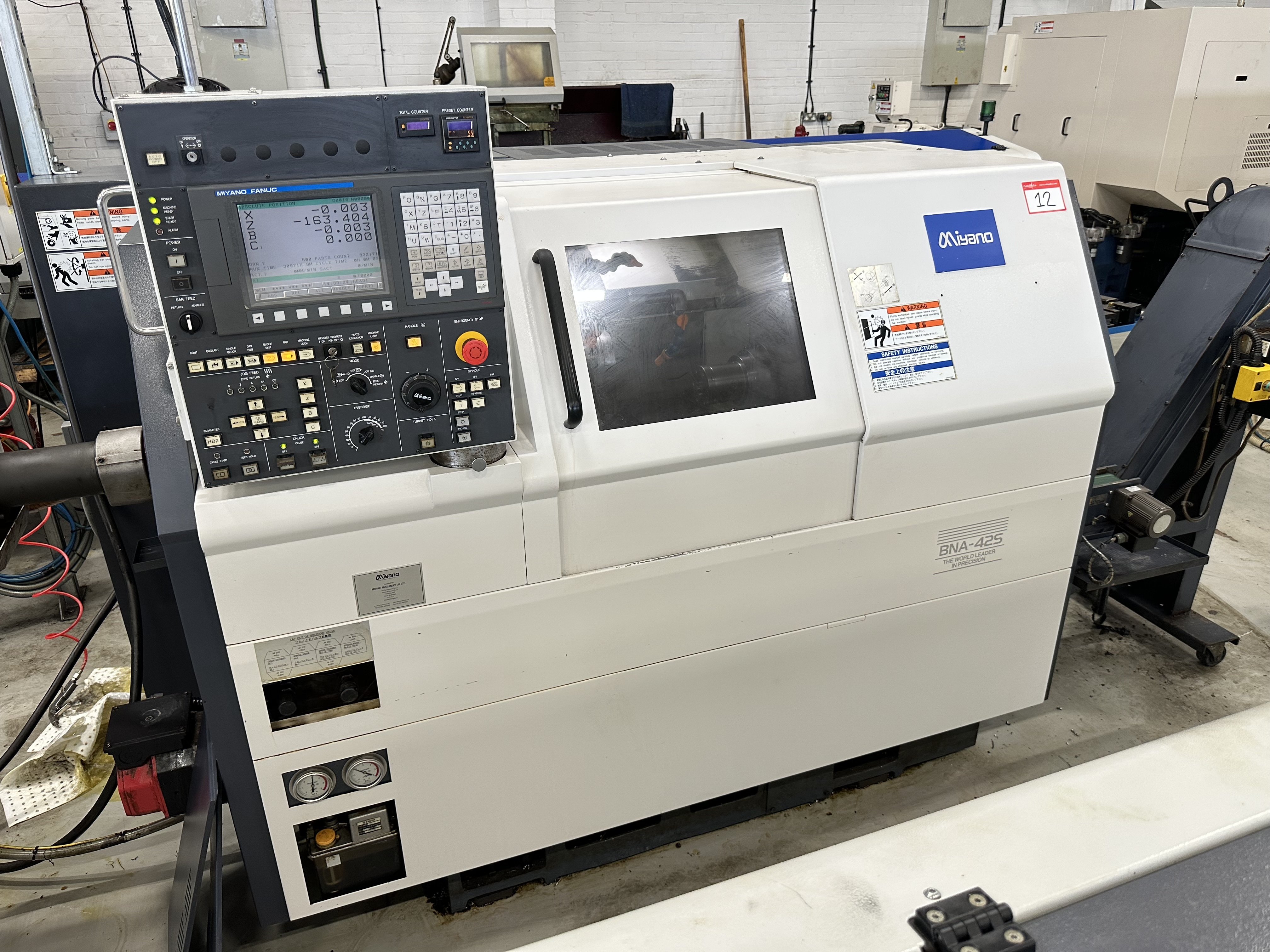 Miyano BNA-42S Fixed Headstock Lathe 5 Axis Machine with Fanuc Oi-TD CNC Control (2010)