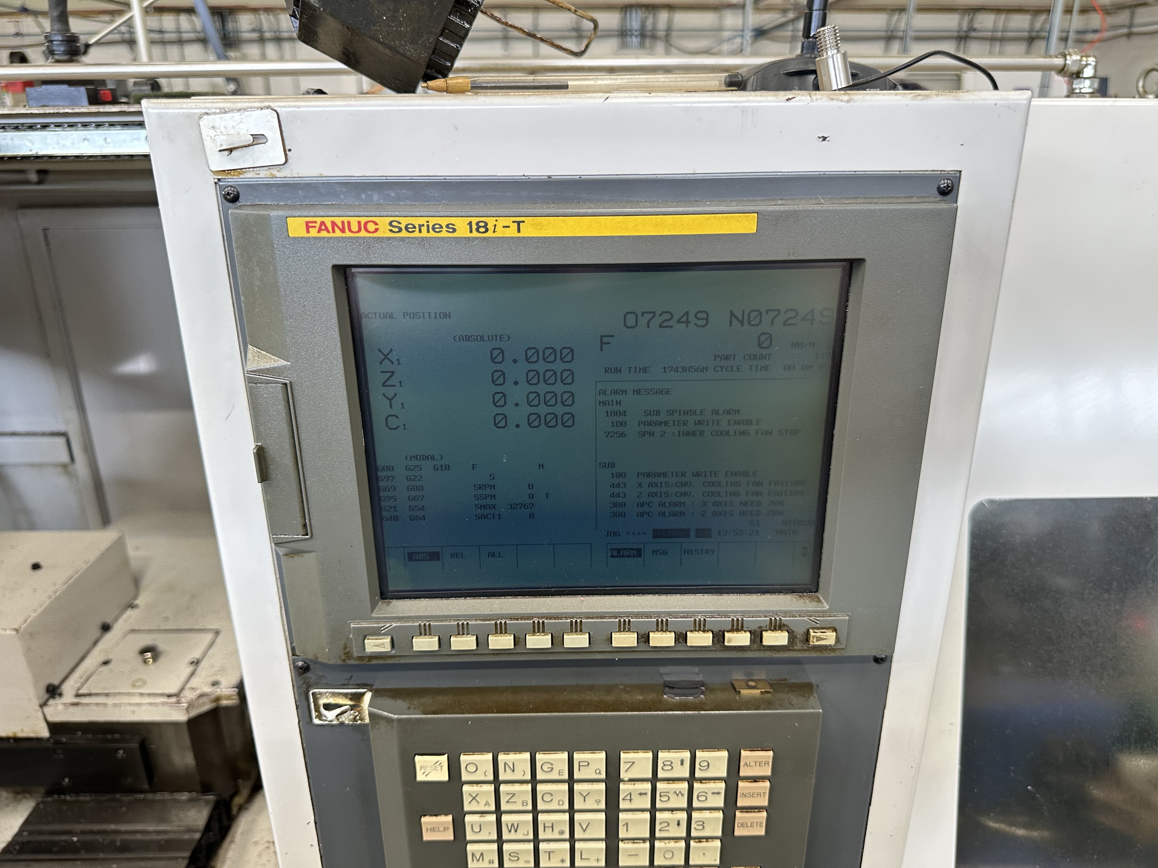 Hanwha ML20H Sliding Head Lathe 6 Axis with Fanuc Series18i-T CNC Control (2001)