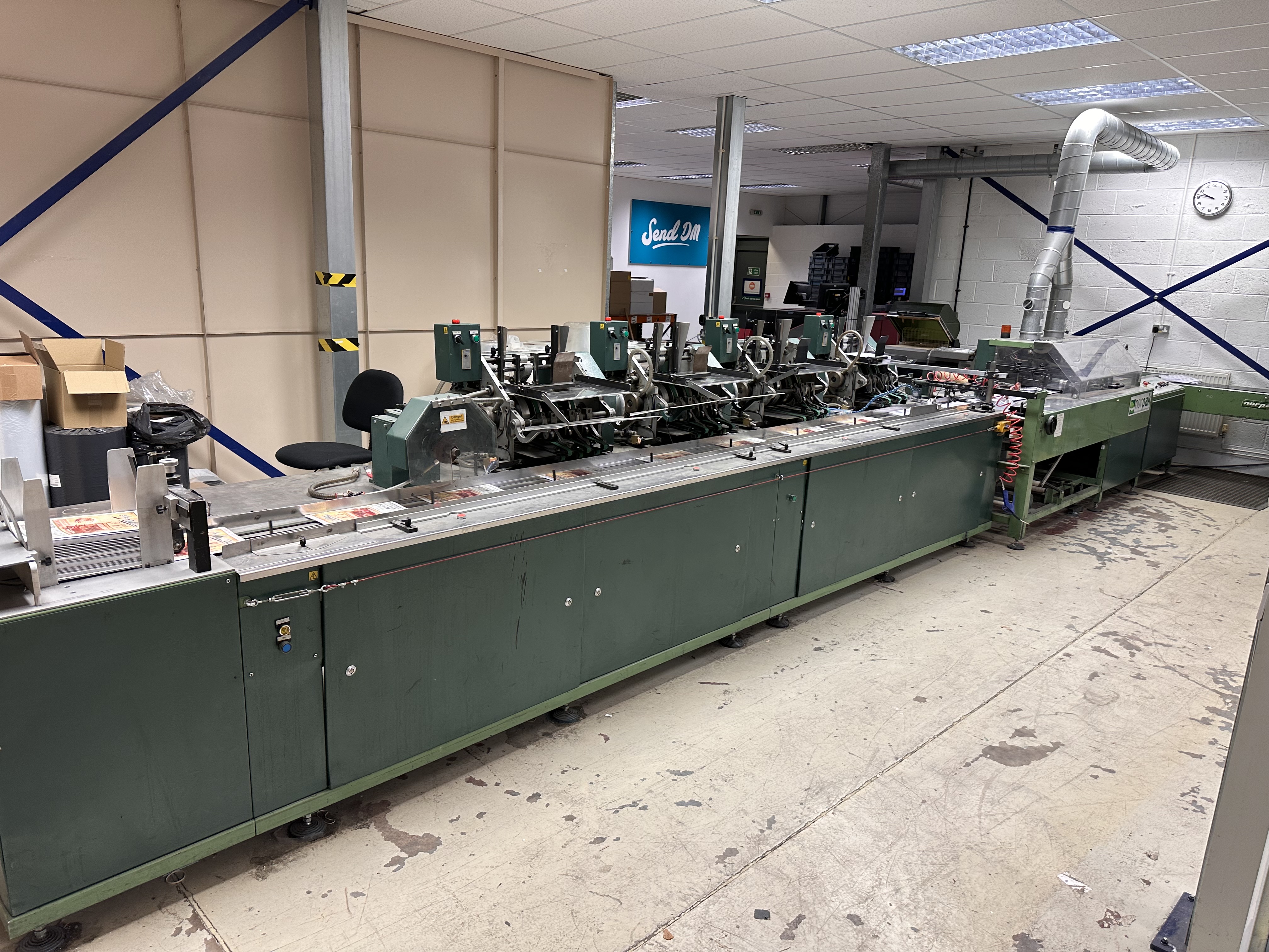 3478U -  Norpak Polywrapping Line, Kern 2500 Multimailer Inserting System, RSI 715 Base Printstation Pro600 removed for convenience of sale
