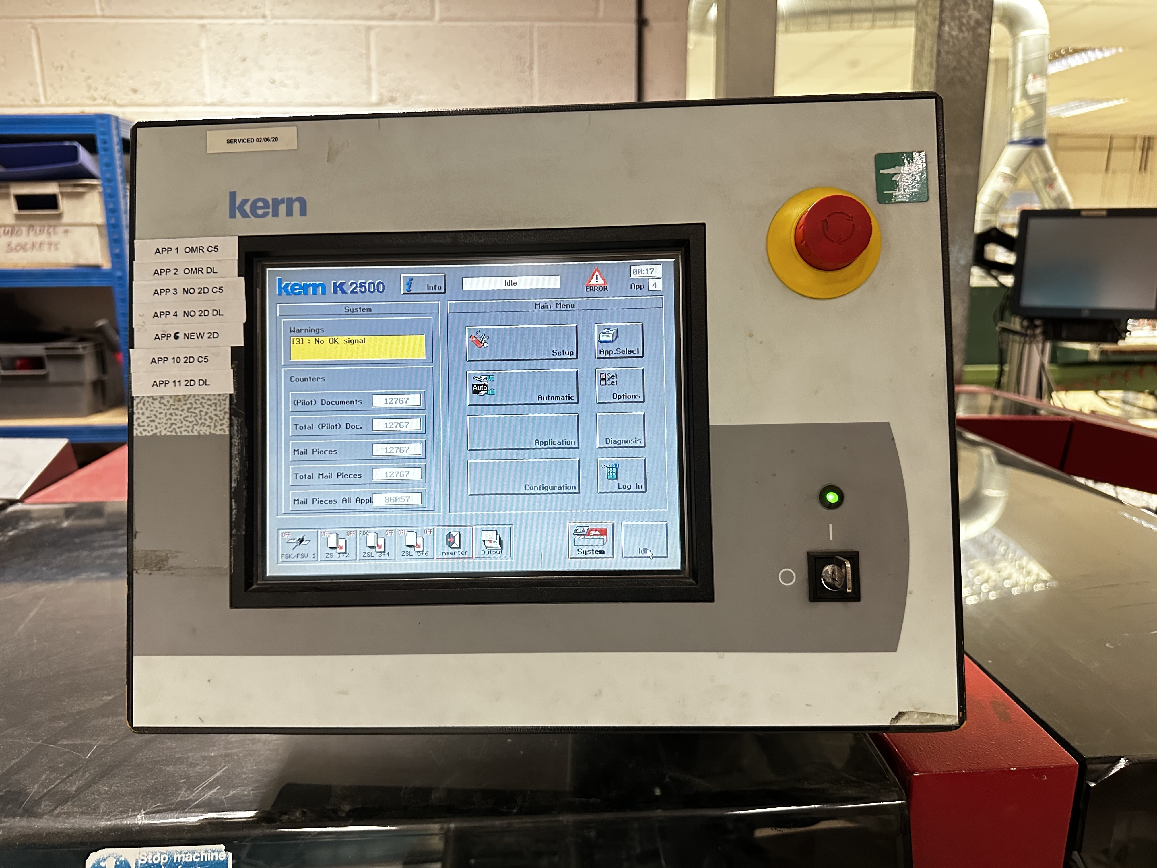 Kern 2500 Document Inserter & Multimailer (2006)