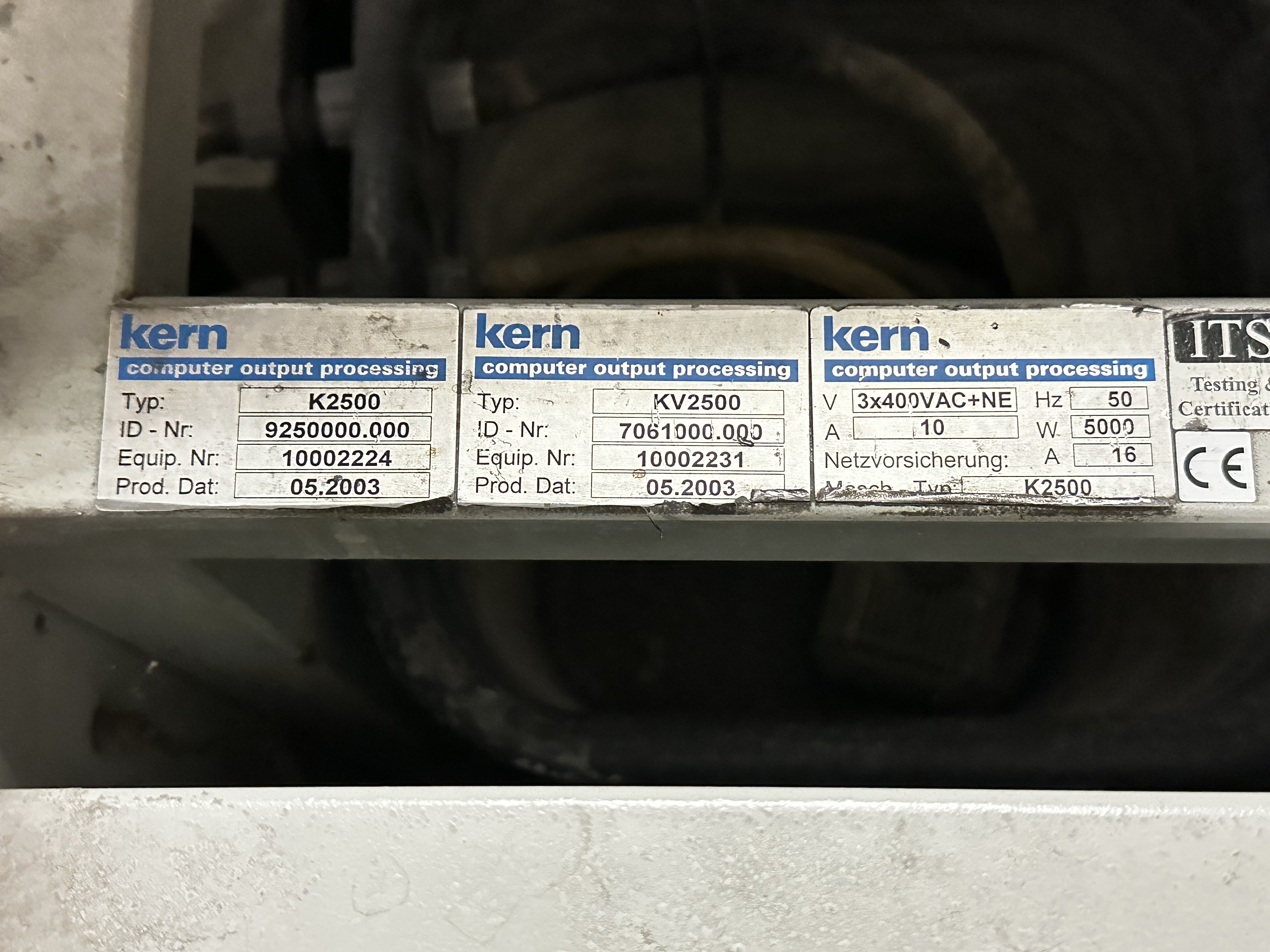 Kern 2500 Document Inserter & Multimailer (2006)