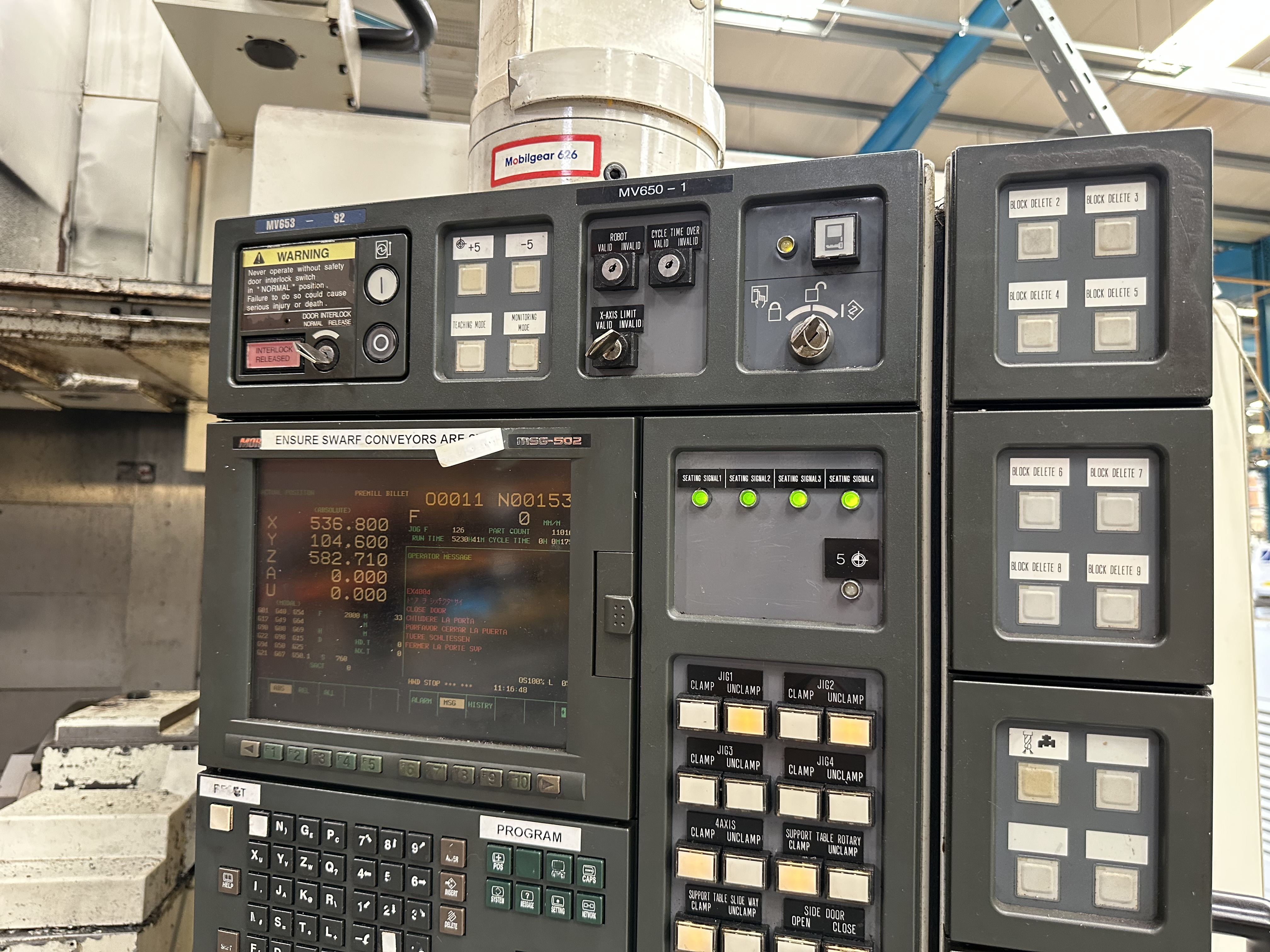 Mori Seiki MV-653/50 Heavy Duty Vertical Machining Centre. (1999)