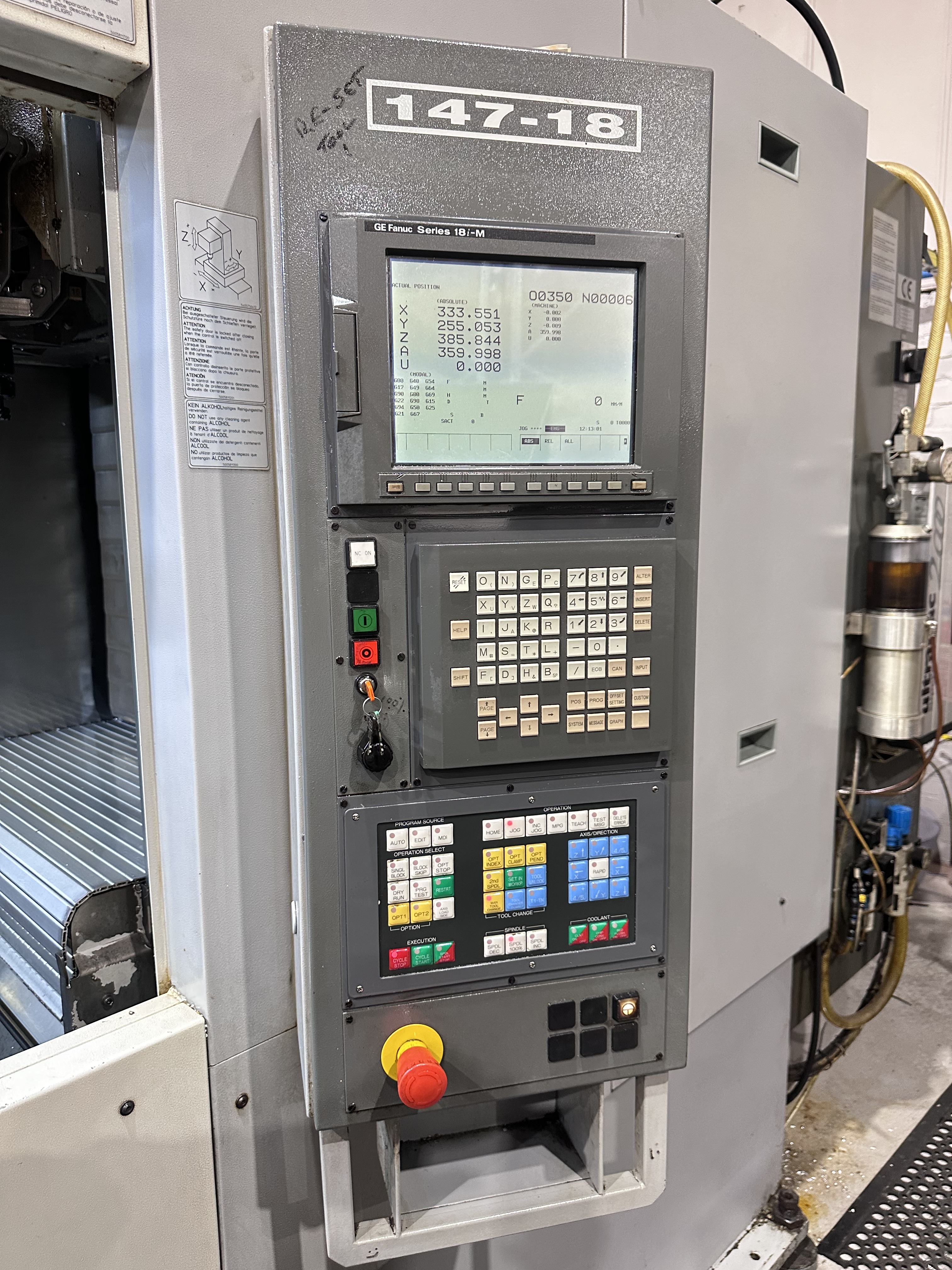 Chiron FZ 15 W High Speed Twin Pallet Vertical Machining Centre. (2002)