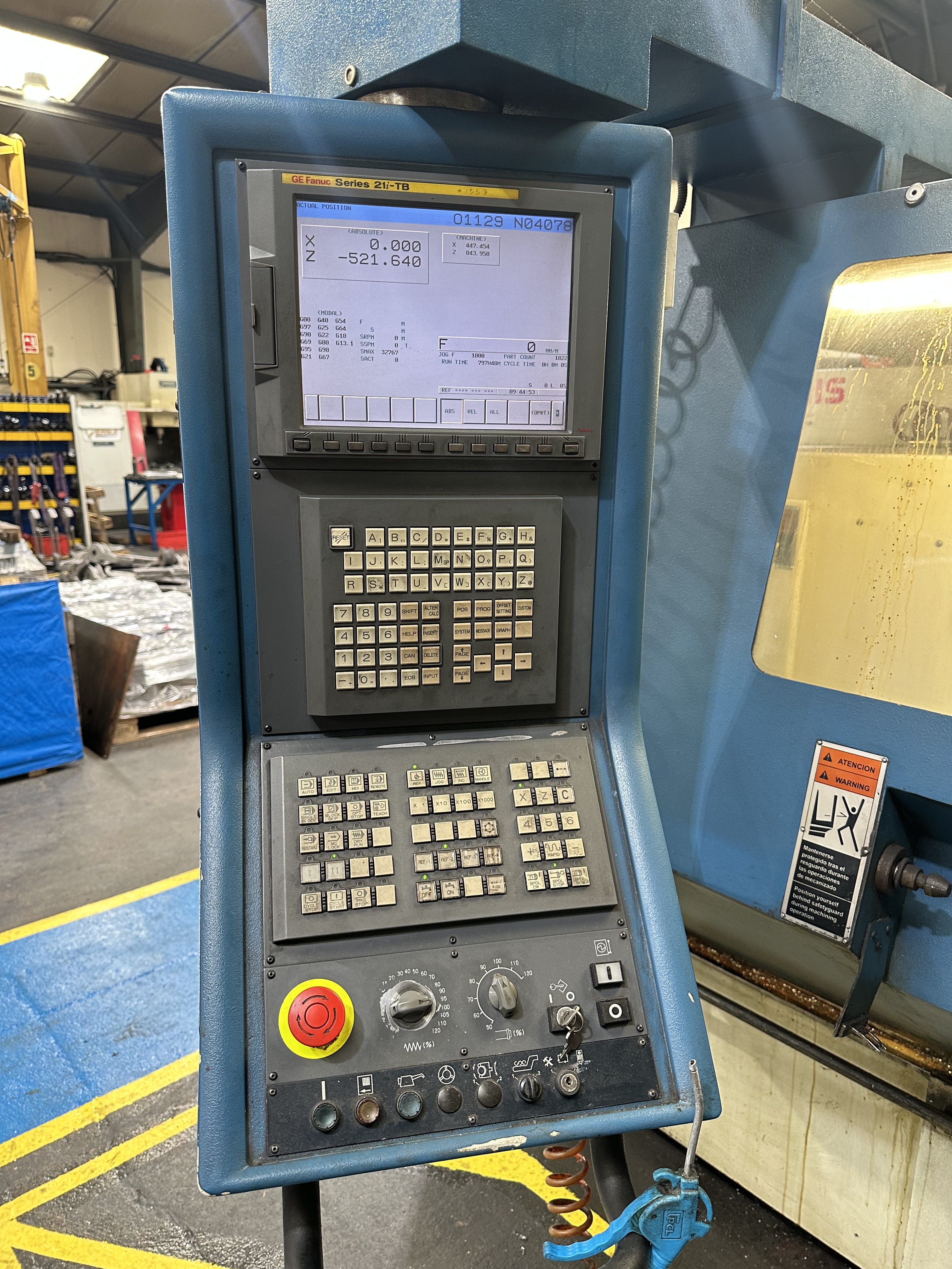 Geminis GHT4 - 720 x 2000 CNC Centre Lathe (2005)