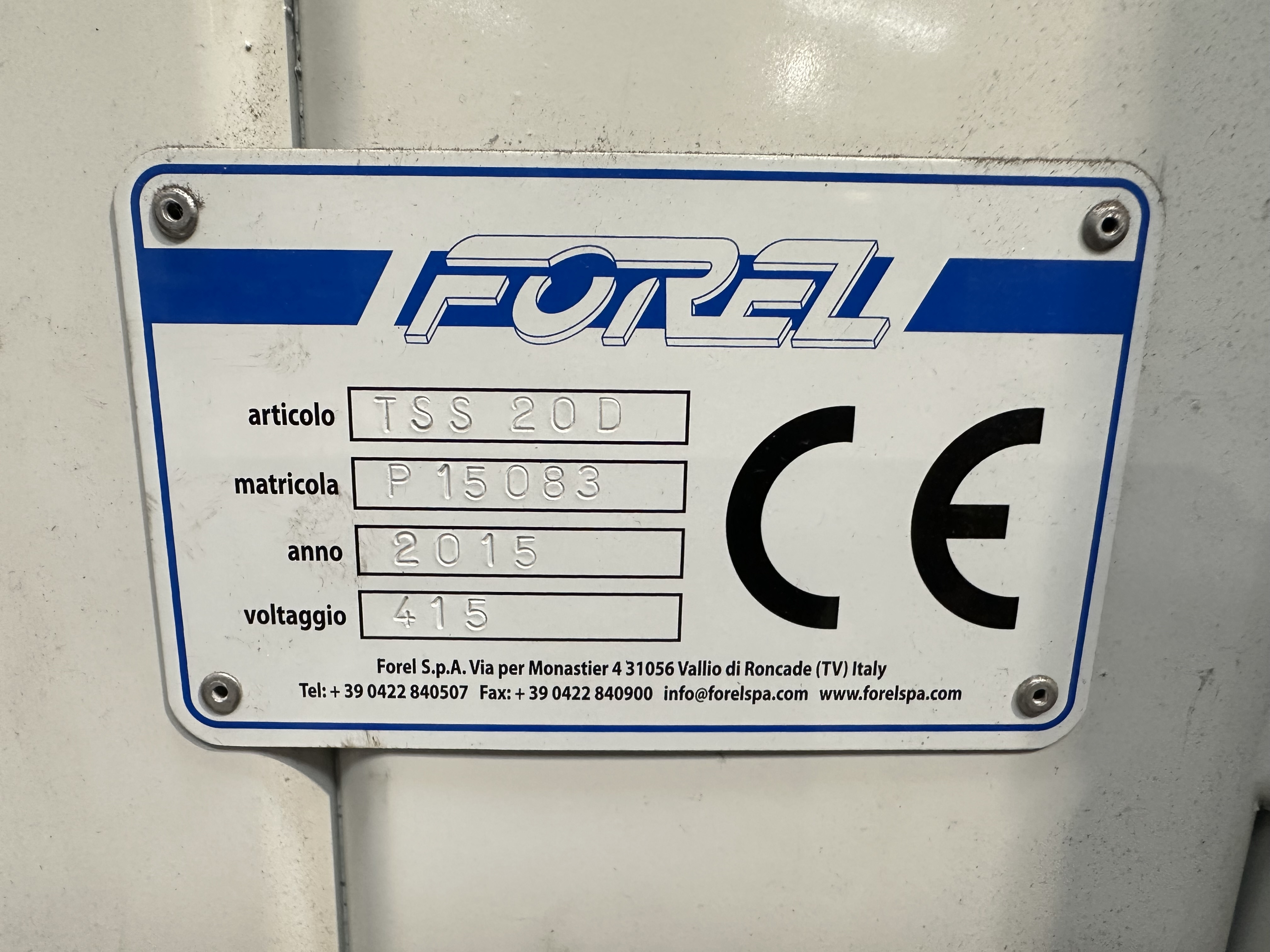 Forel High Speed Vertical Super Spacer Automatic Hot Melt IGU Line (2015)