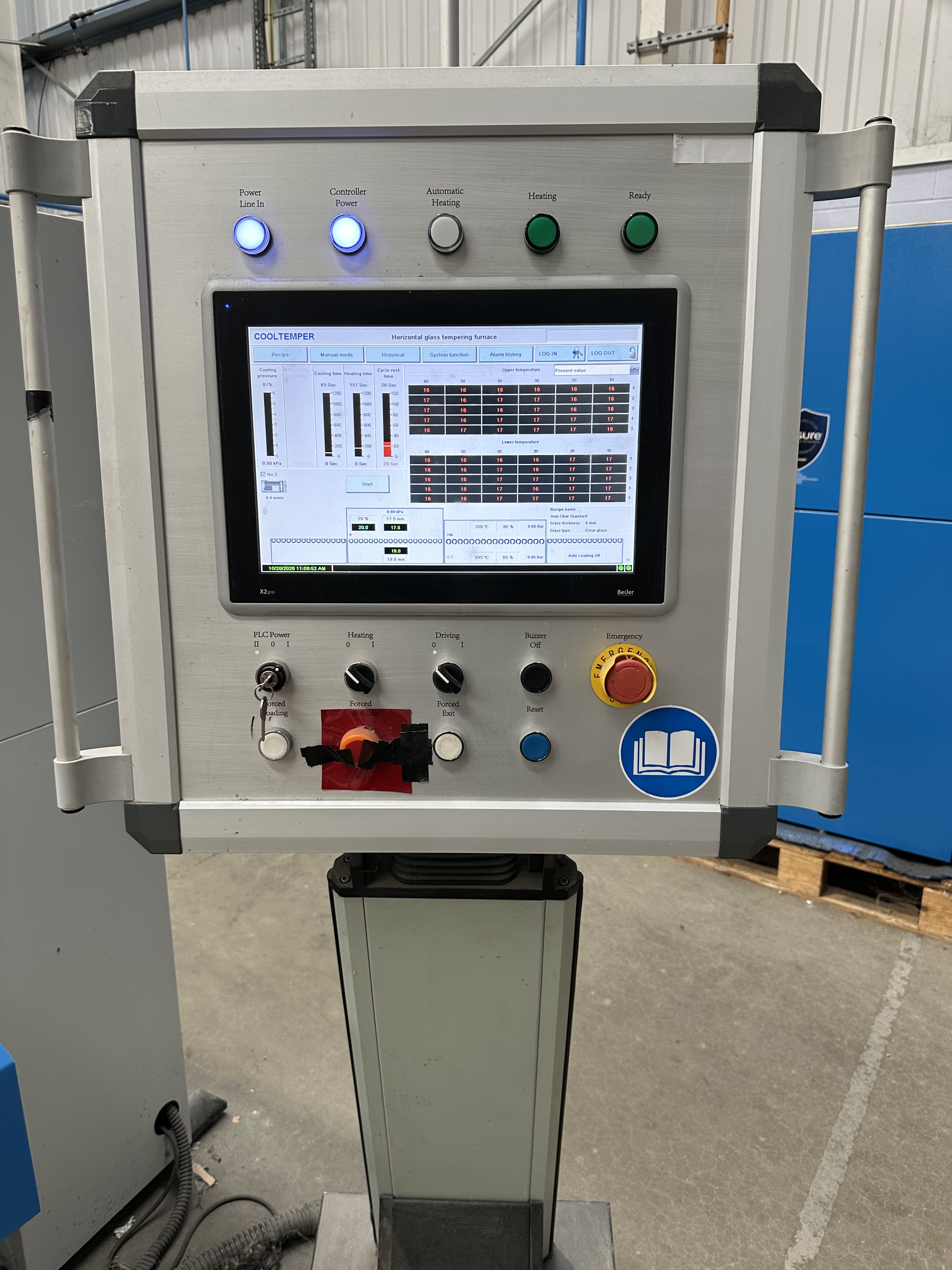 CoolTemper PowerJet TCF-GTH-96.144-PJ4 Convection Flat Glass Tempering Furnace (2024)