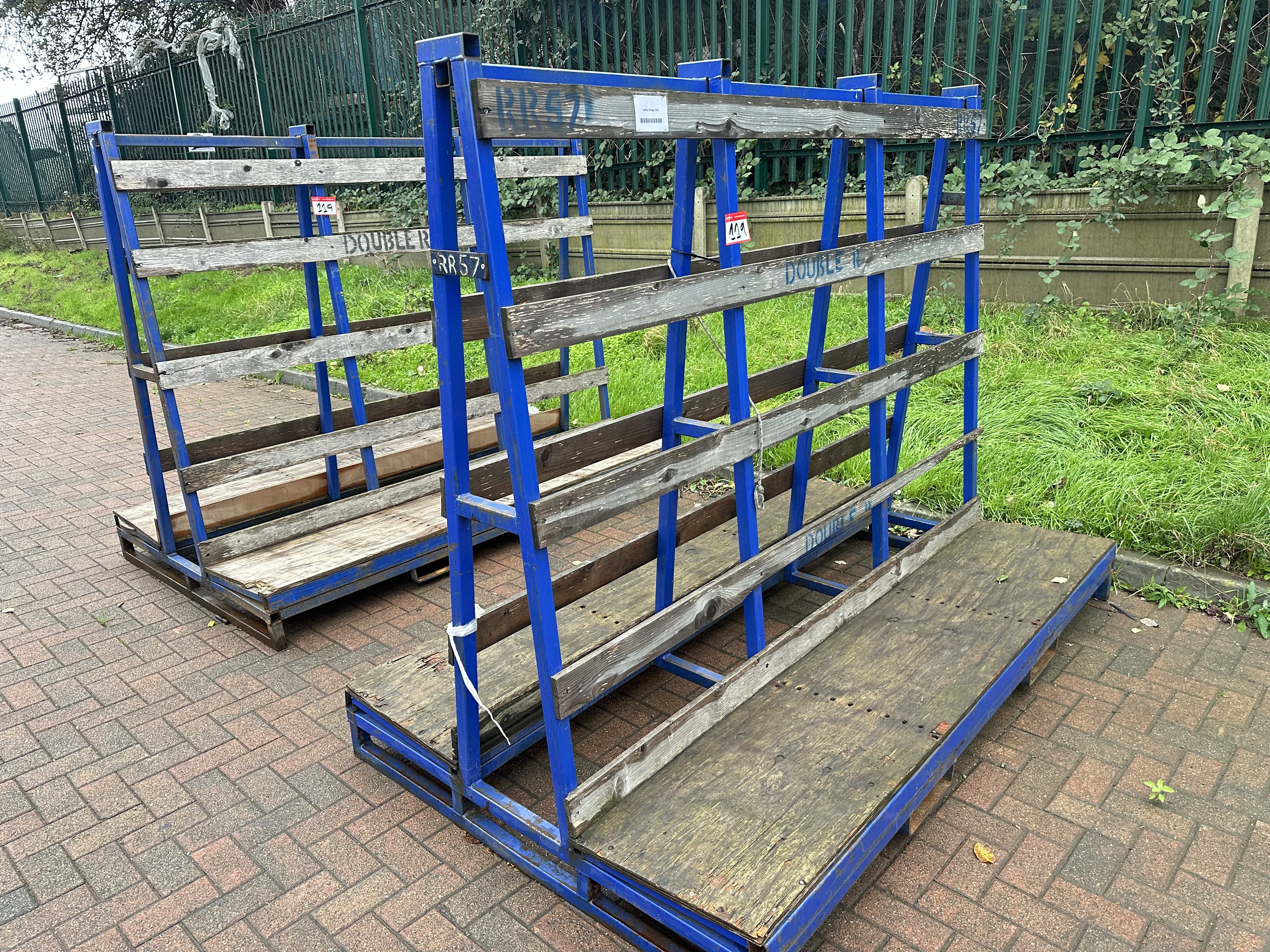 (Qty 2) x A Frame Glass Storage Racks
