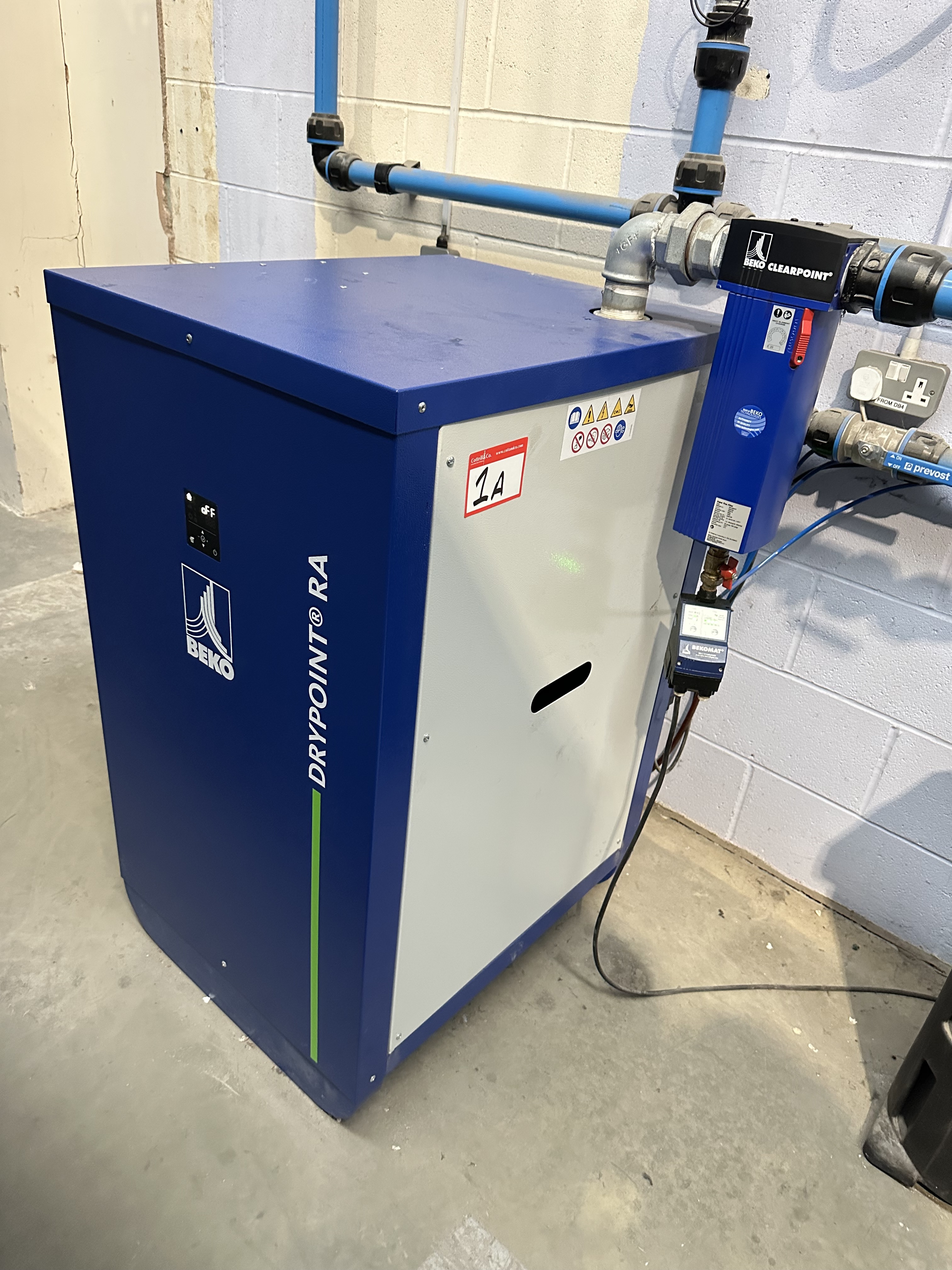 Compair/Gardner Denver Air Compressor, Receiver Tank, Beko Dryer, Compair Separator