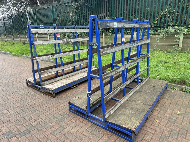 (Qty 2) x A Frame Glass Storage Racks