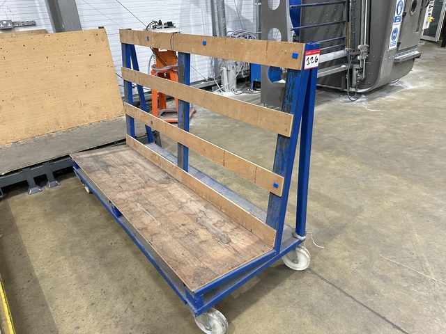 L Shape Glass Storage Trolley