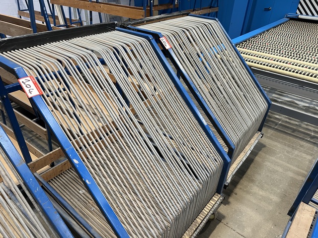 (Qty 2) - Glass Pane WIP Storage Trolleys