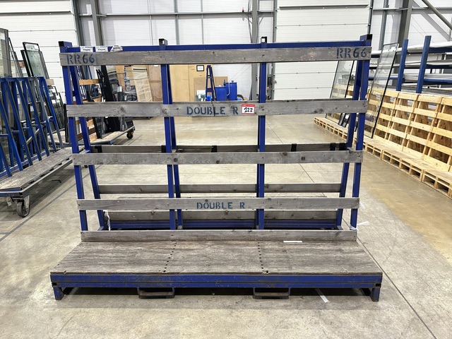 Double Sided A Frame Glass Storage Rack