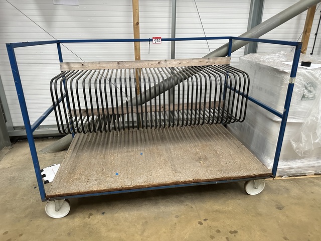 Glass WIP Storage Rack Trolley