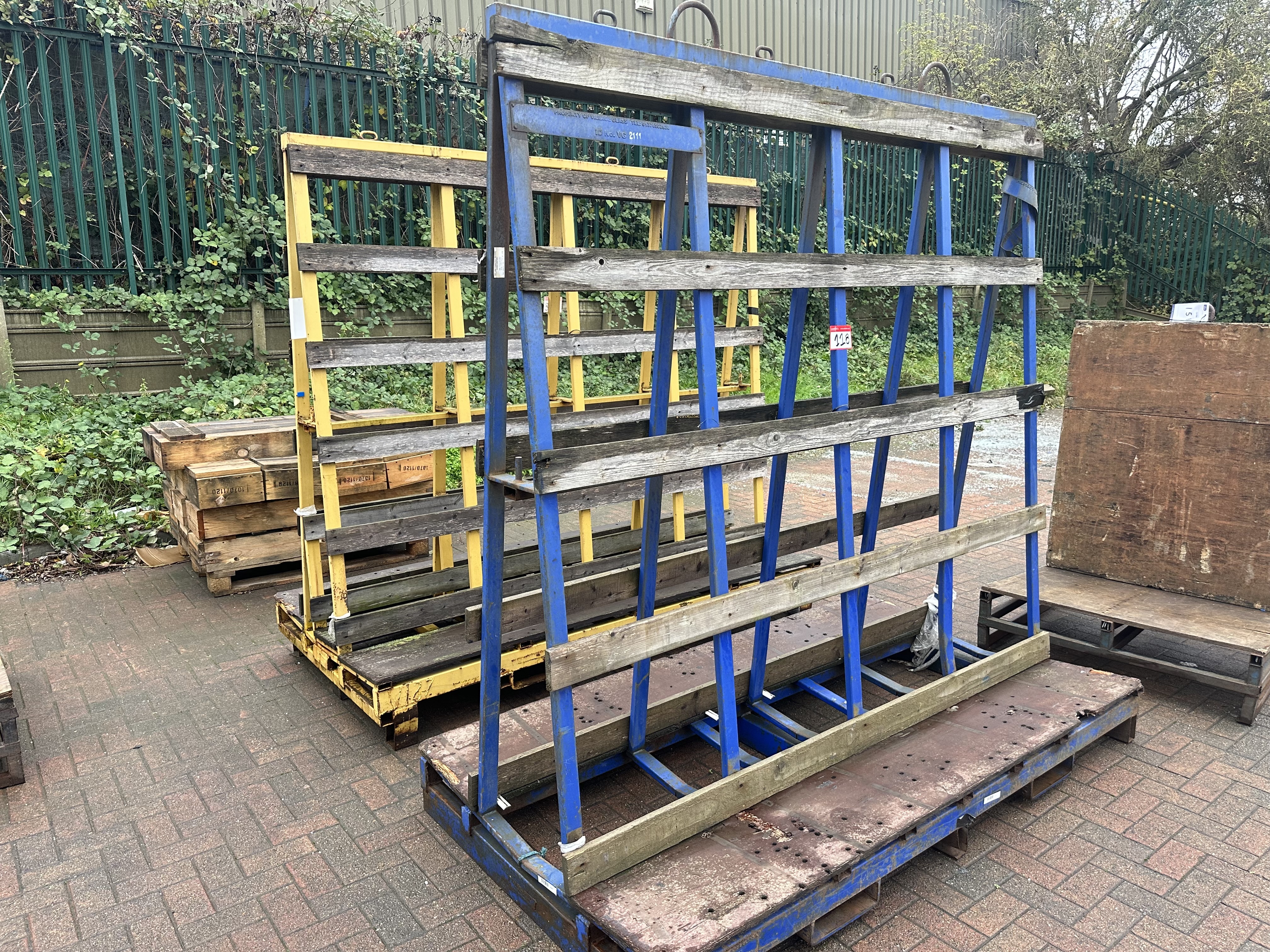 (Qty 2) x A Frame Glass Storage Racks