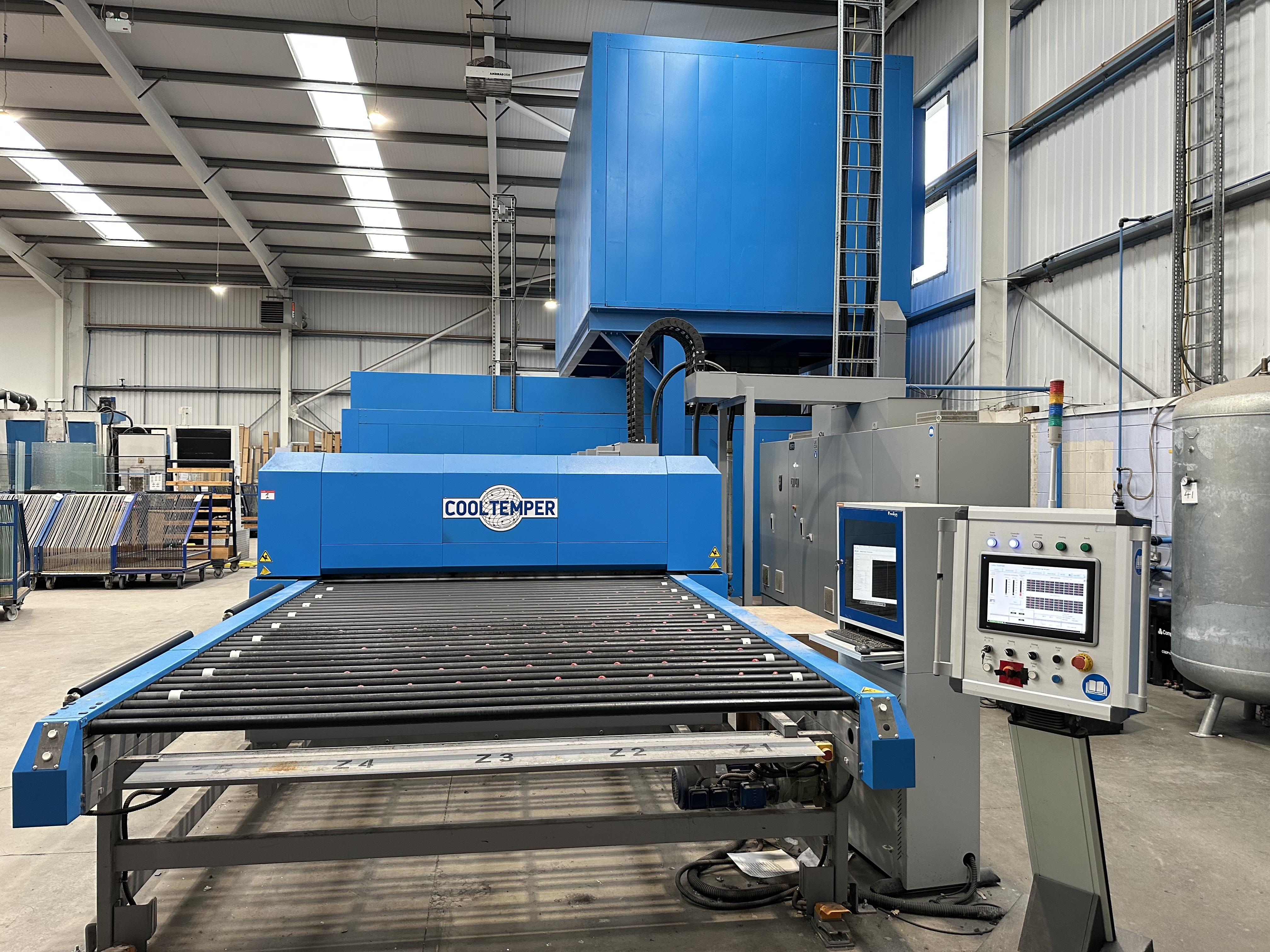 CoolTemper PowerJet TCF-GTH-96.144-PJ4 Convection Flat Glass Tempering Furnace (2024)