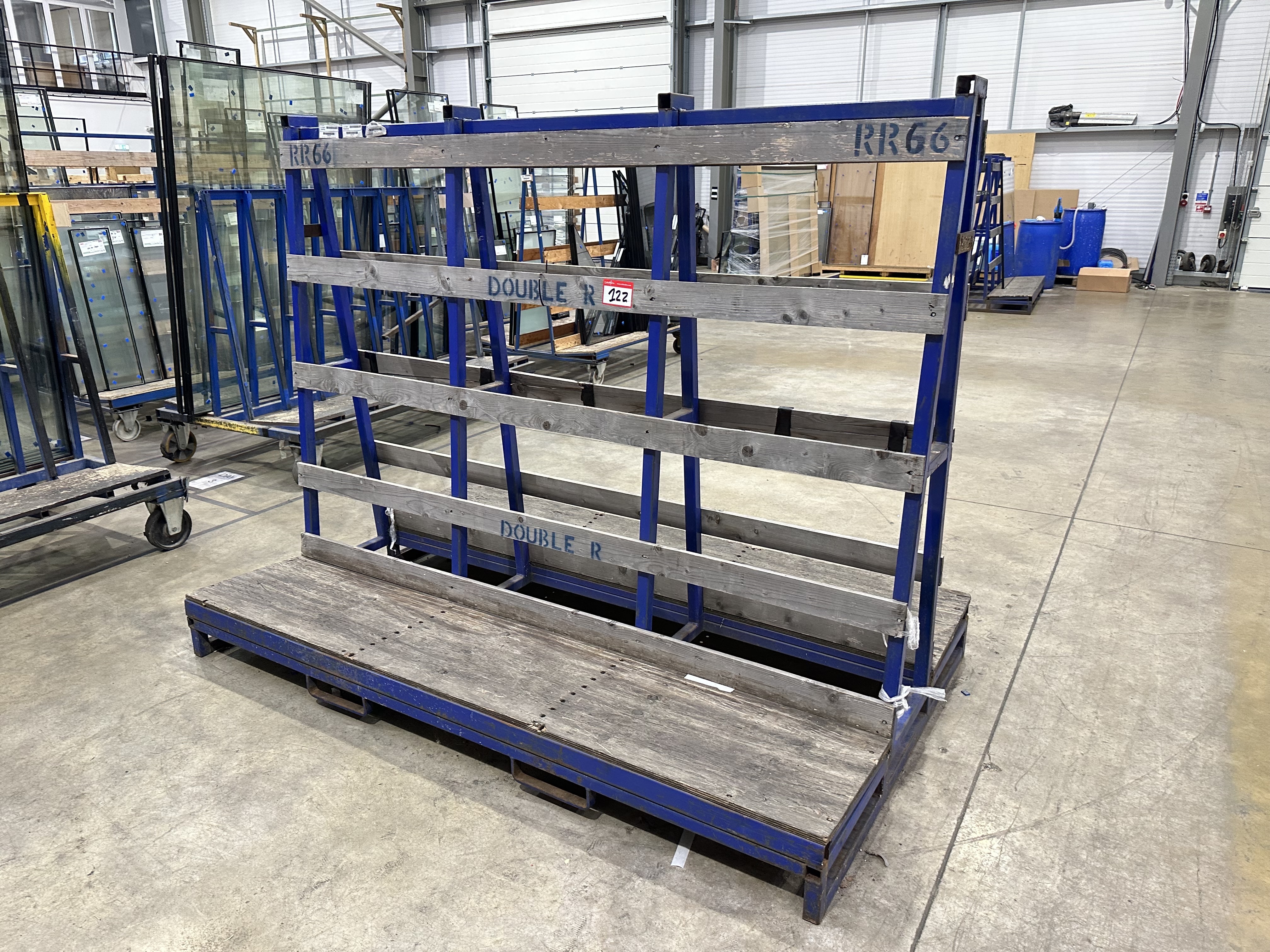 Double Sided A Frame Glass Storage Rack
