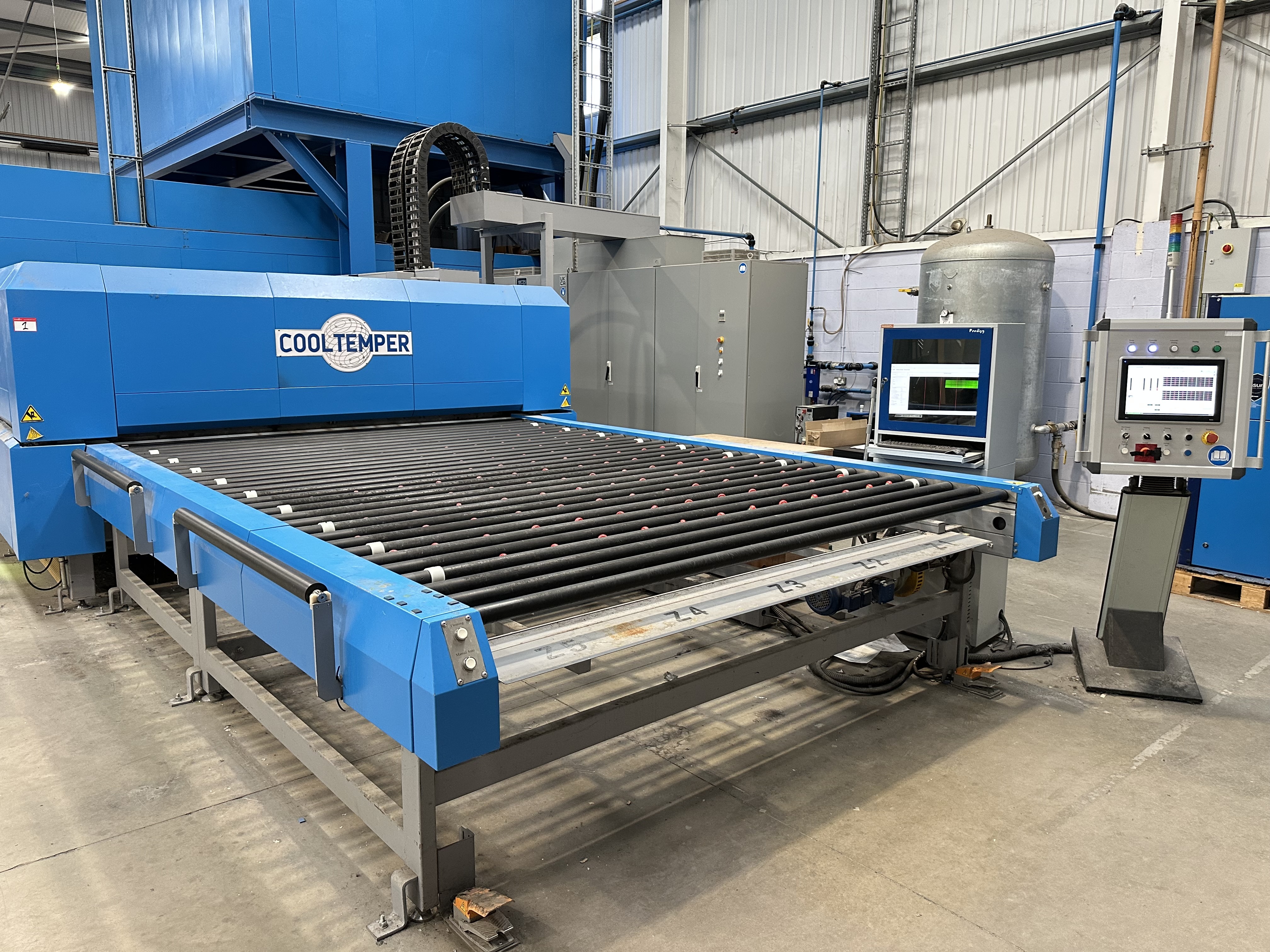 CoolTemper PowerJet TCF-GTH-96.144-PJ4 Convection Flat Glass Tempering Furnace (2024)