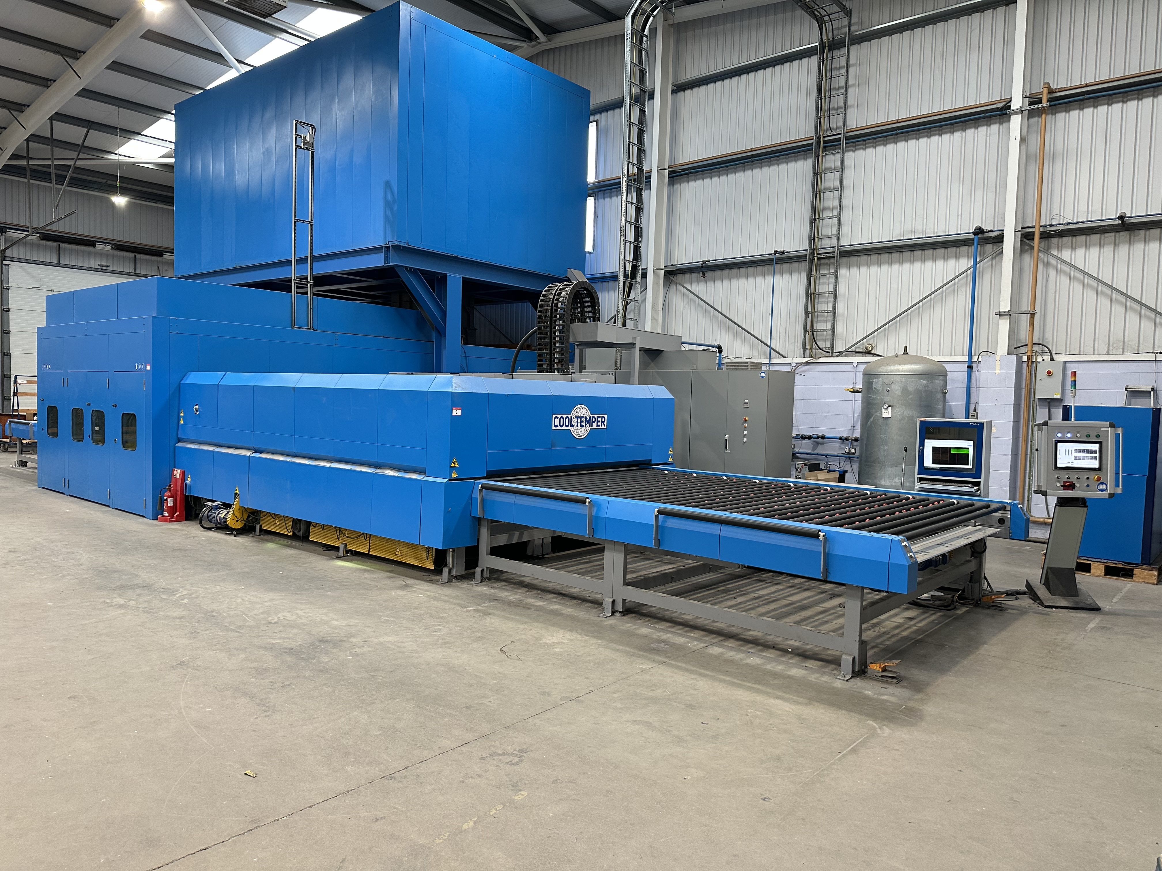 CoolTemper PowerJet TCF-GTH-96.144-PJ4 Convection Flat Glass Tempering Furnace (2024)
