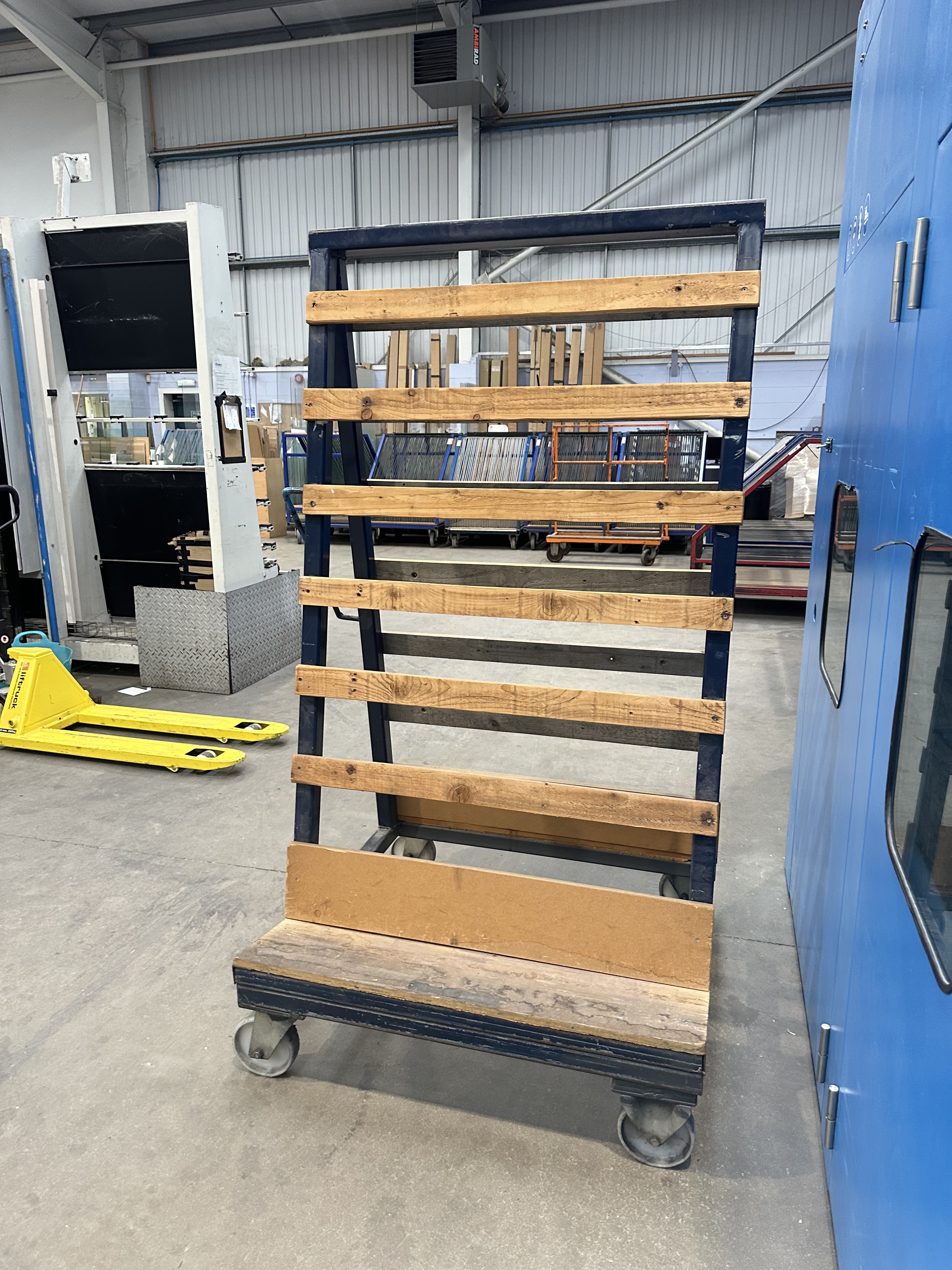 A Frame Glass Storage Trolley