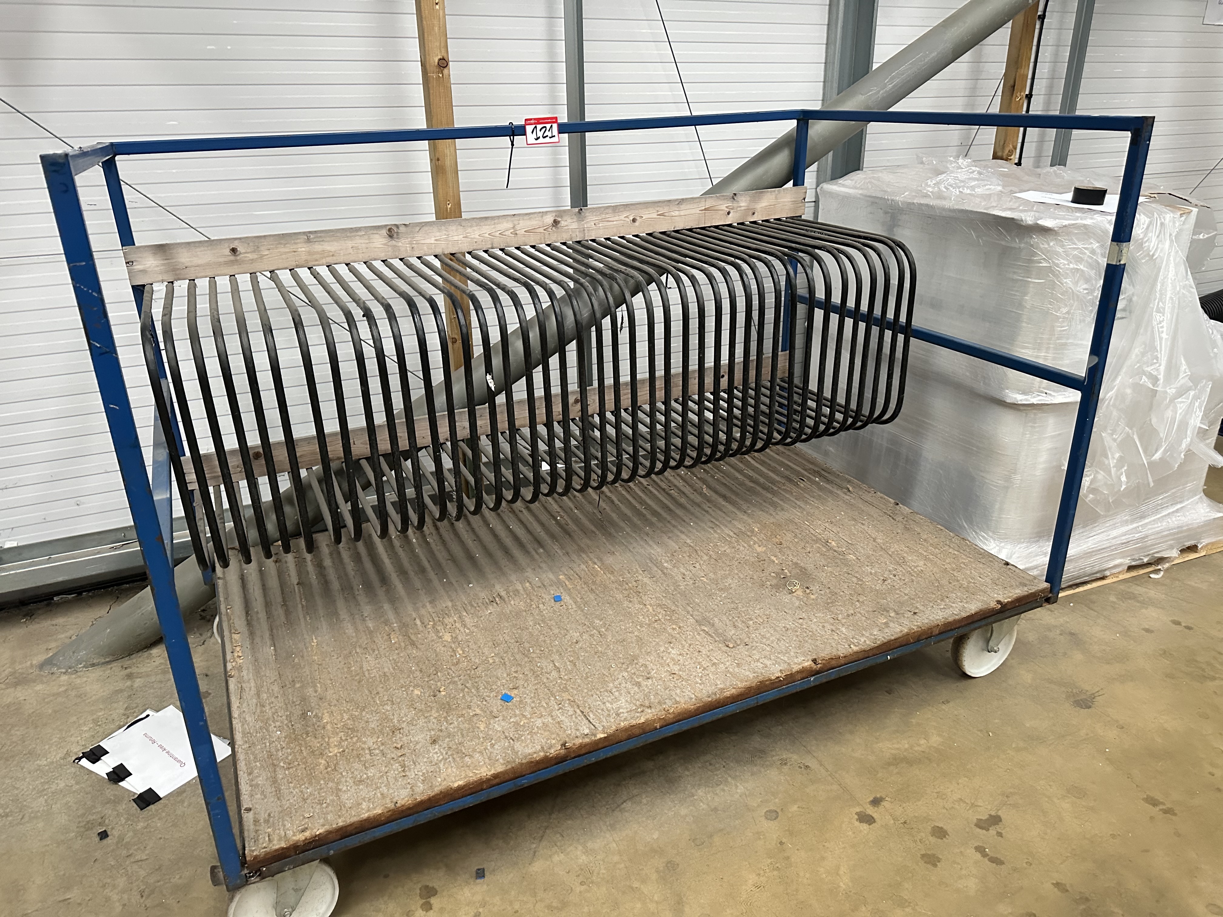Glass WIP Storage Rack Trolley