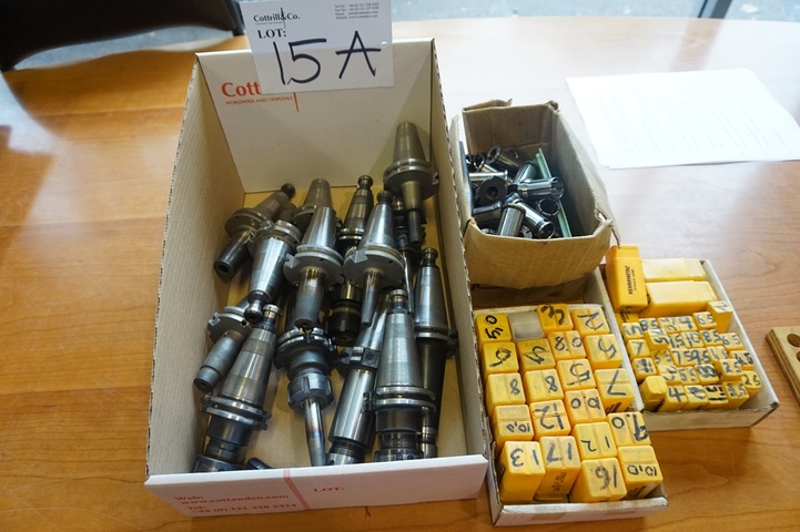 Qty CAT40 Tooling with Collets