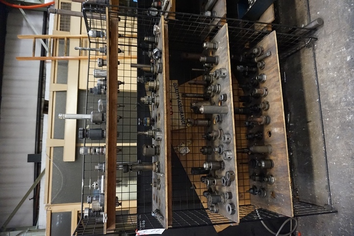 Rack with Qty CAT40 Tooling