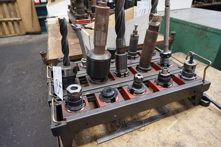 (3) Racks of CAT40 Tooling