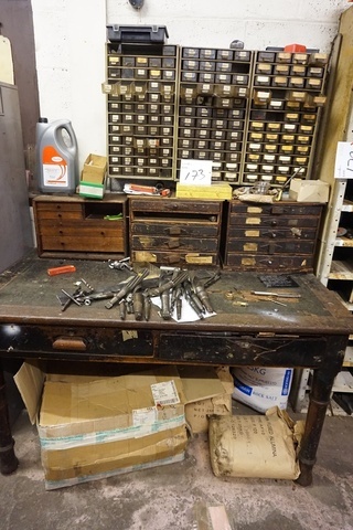 (3) Storage Boxes and (3) Wooden Boxes with Drills