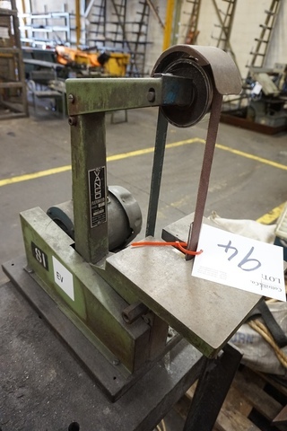 Vanco Model 1 Vertical Belt Linisher with Bench & Vice