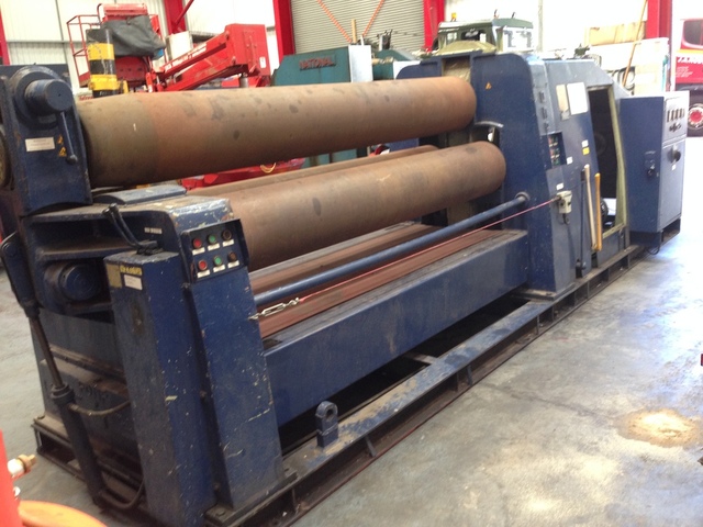Fomp (Off Mecc Ferro G&C, Limena, Italy) 2500 mm X 18 mm, Three Roll Double Initial Pinch Plate Bending Rolls
